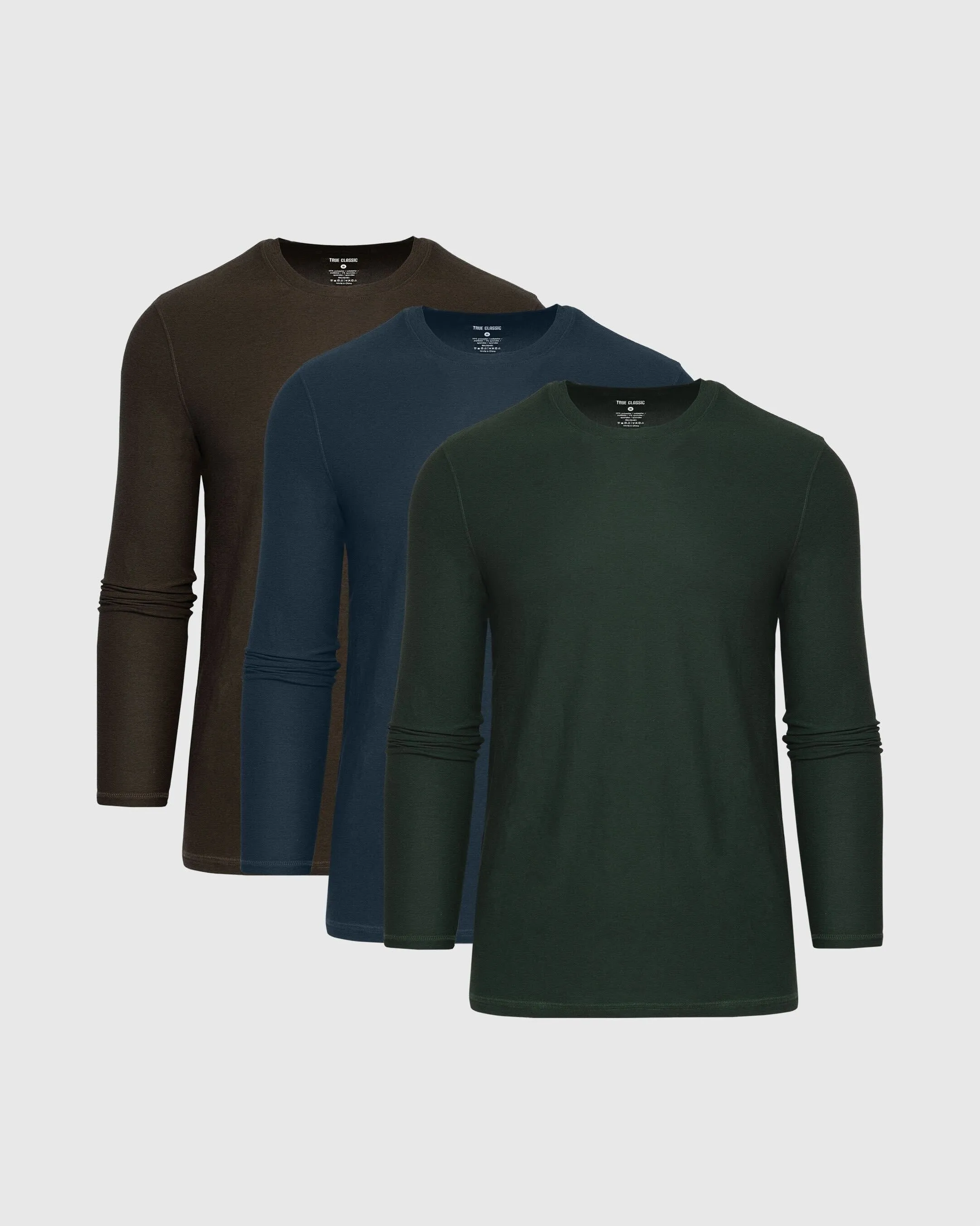 Trail Long Sleeve Active Crew 3-Pack sold by True Classic