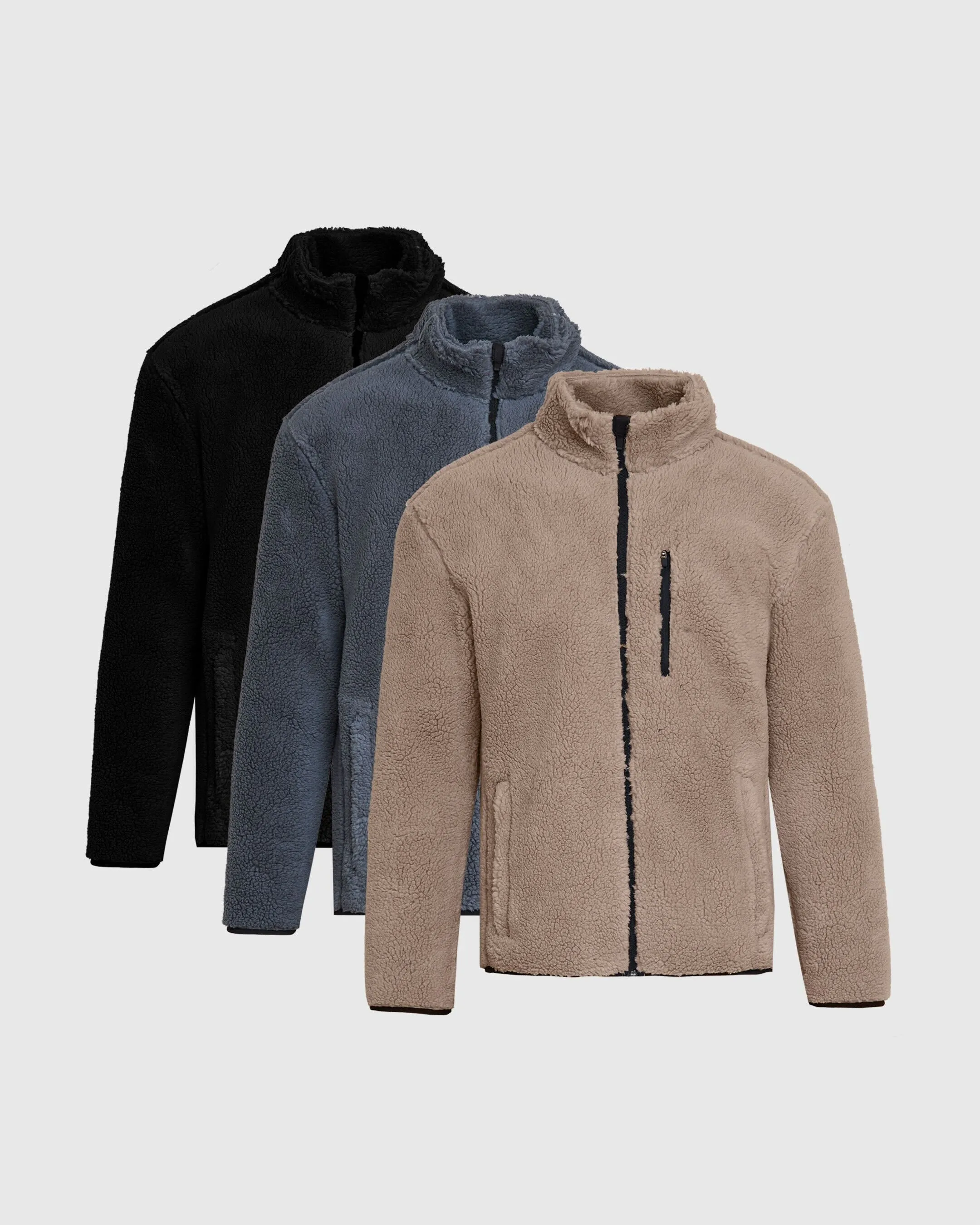 Sherpa Full Zip Jacket 3-Pack sold by True Classic