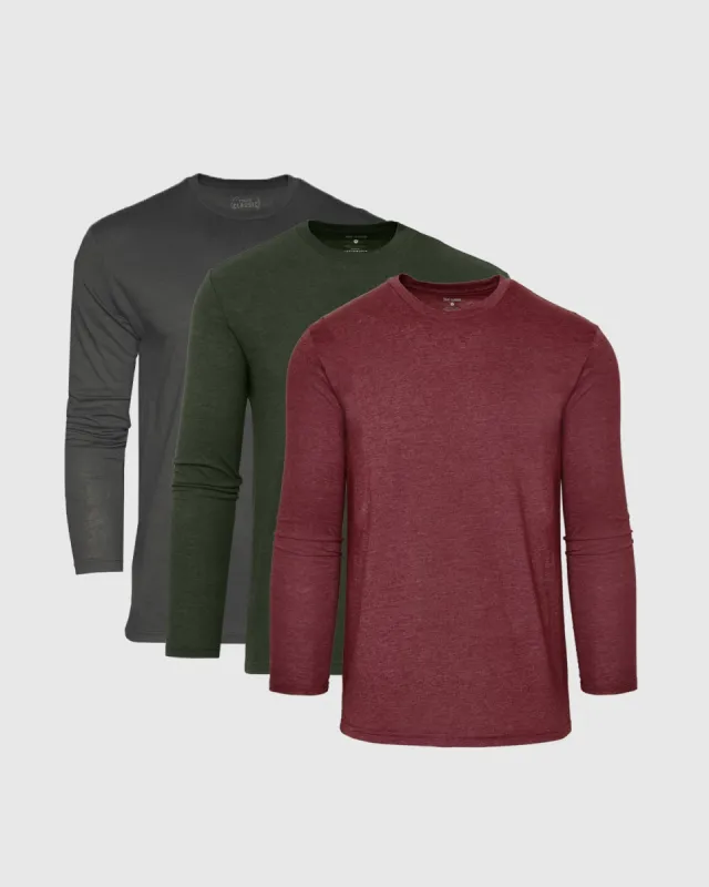 Autumn Blend Long Sleeve Classic Crew  3-Pack sold by True Classic