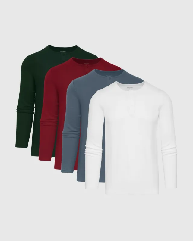 Luxe Waffle Henley 4-Pack sold by True Classic