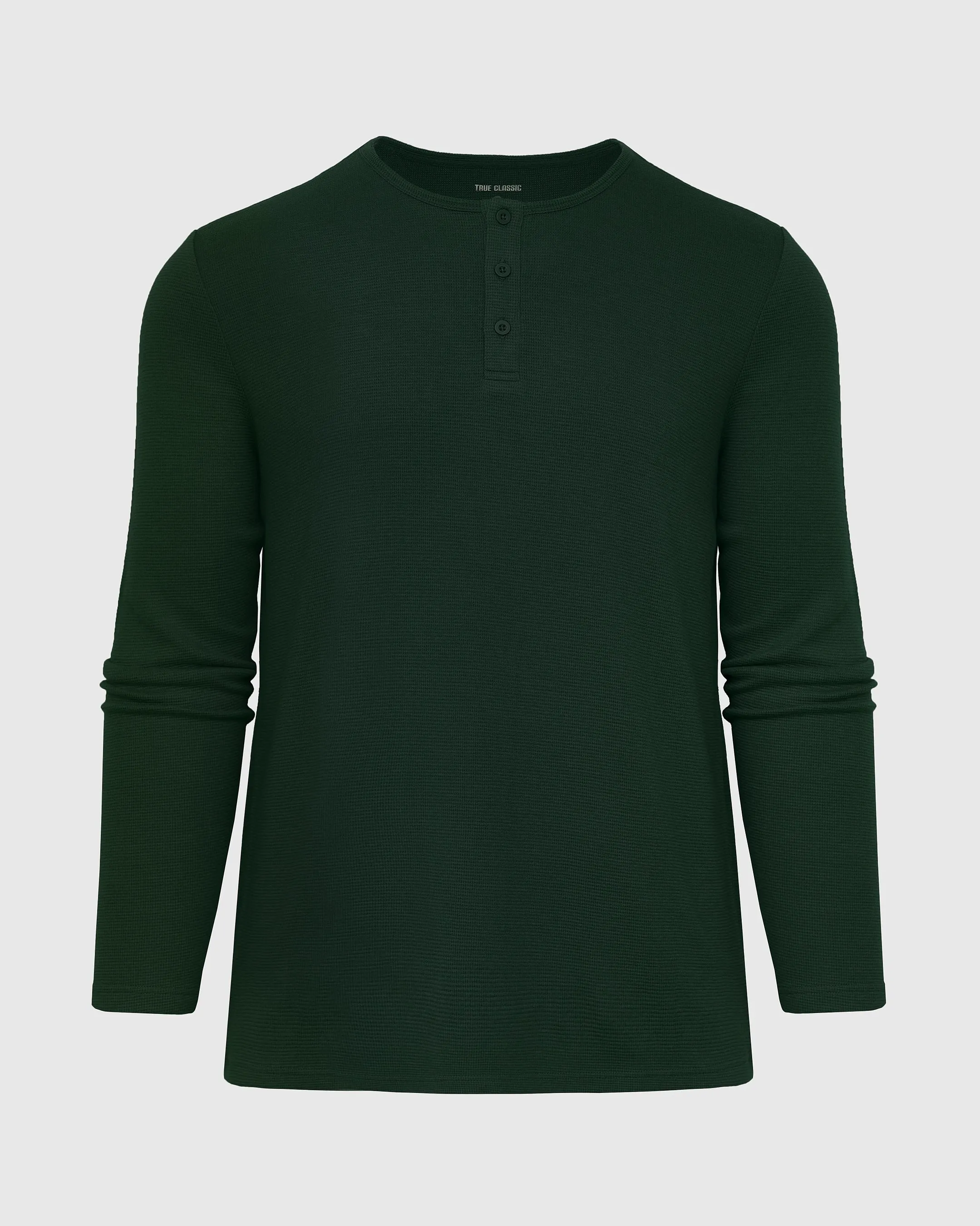 Kale Waffle Long Sleeve Henley sold by True Classic product image thumbnail 2