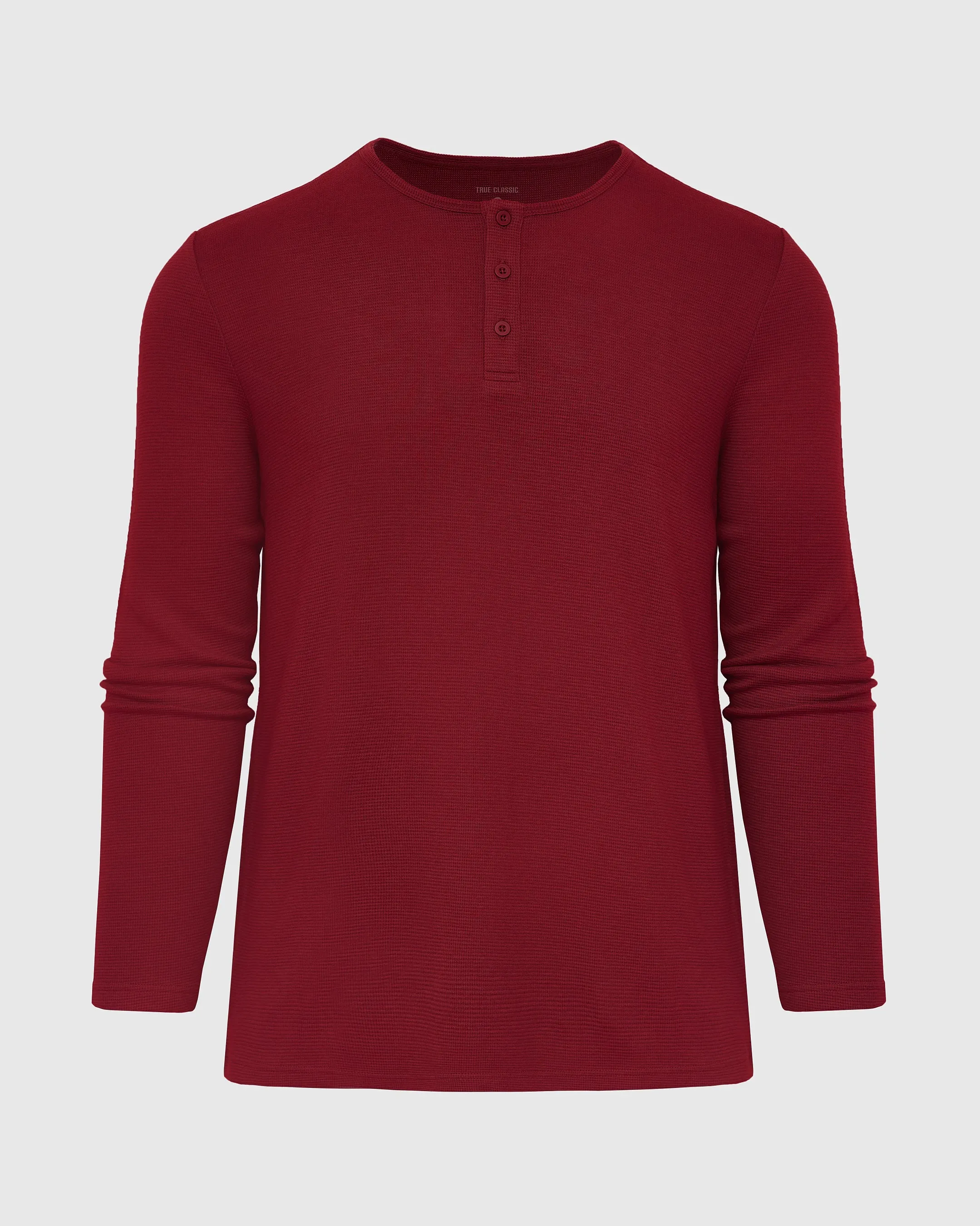 Pinot Waffle Long Sleeve Henley sold by True Classic product image thumbnail 2