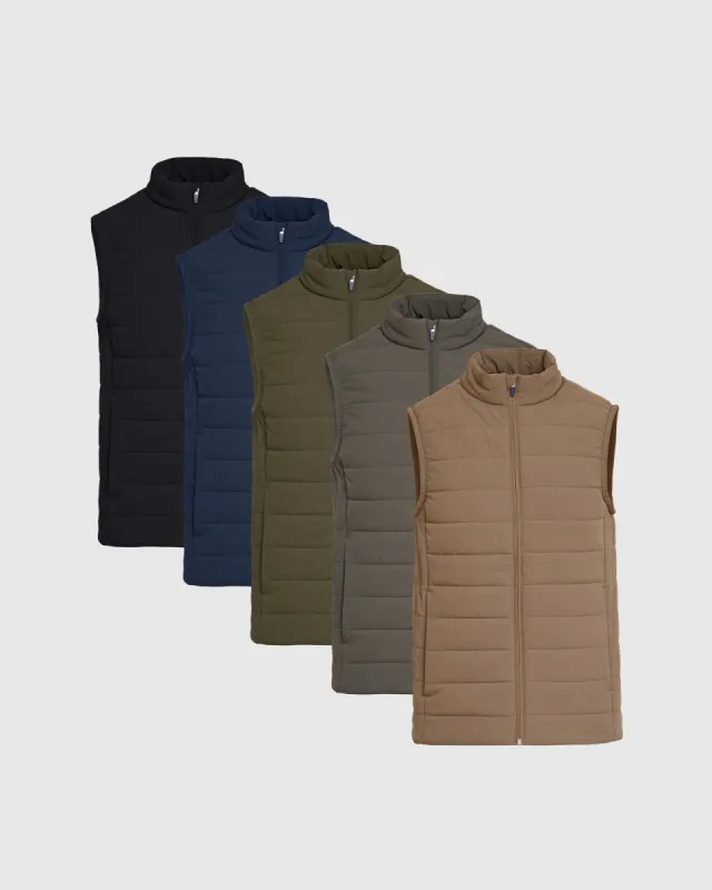 Sunrise Puffer Vest 5-Pack sold by True Classic