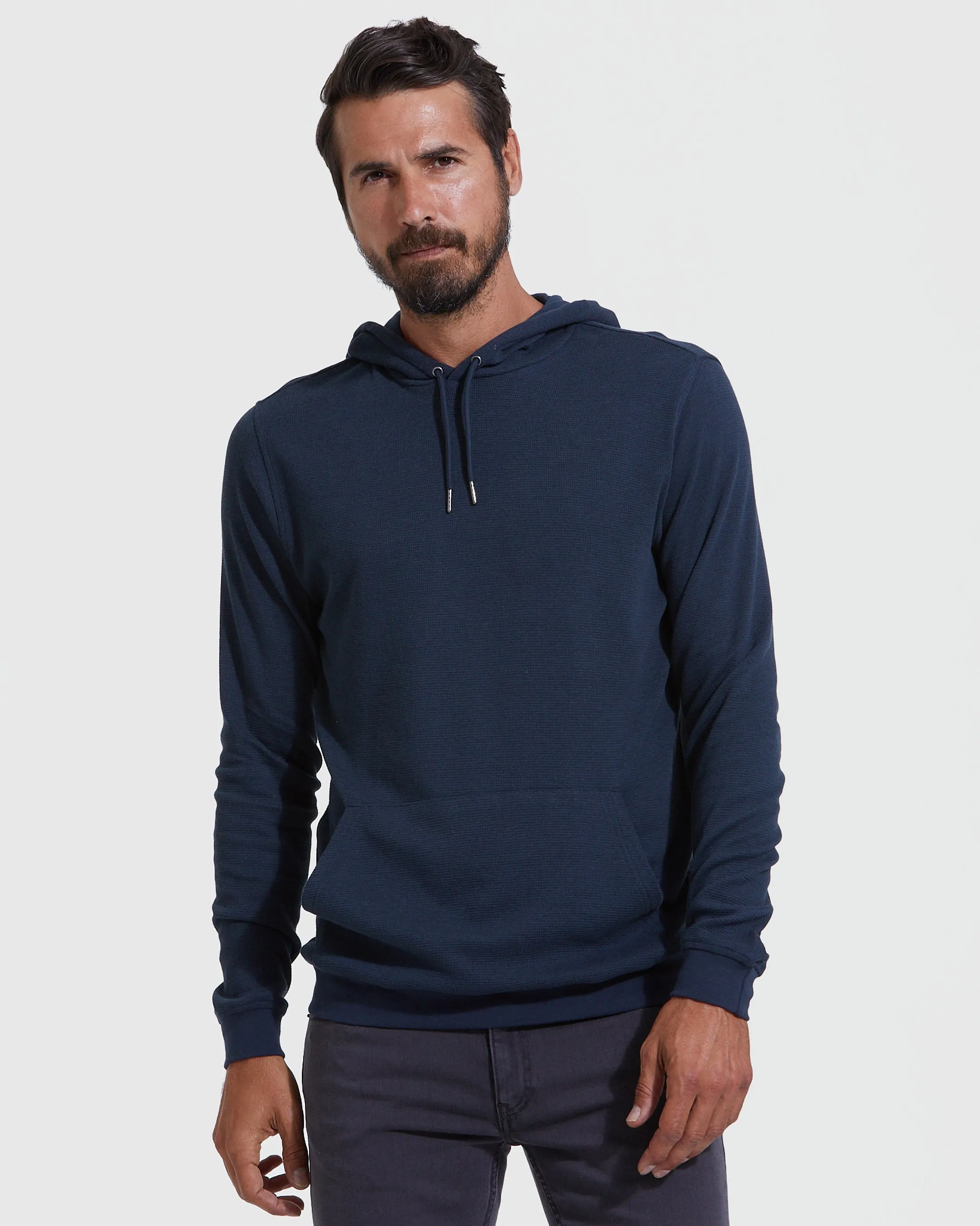 Navy & Heather Gray Waffle Hoodie 2-Pack sold by True Classic product image thumbnail 2