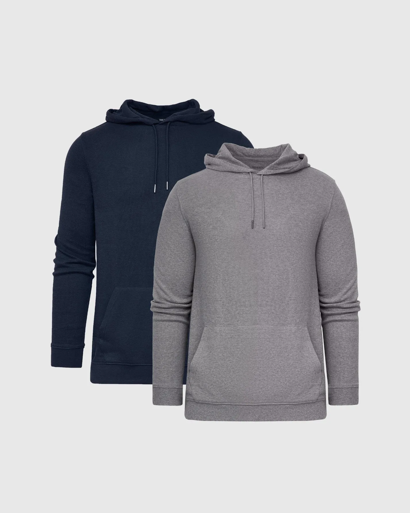 Navy & Heather Gray Waffle Hoodie 2-Pack sold by True Classic