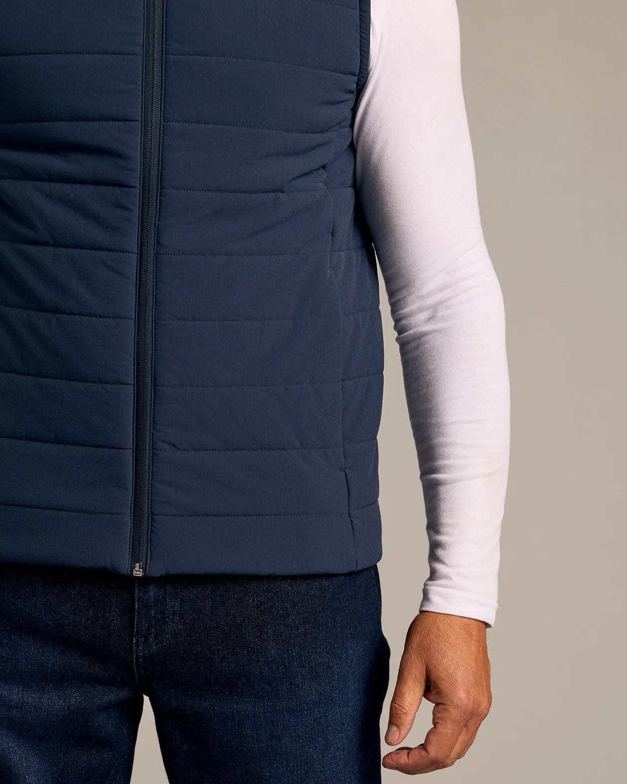 Navy Puffer Vest 1 sold by True Classic product image thumbnail 5