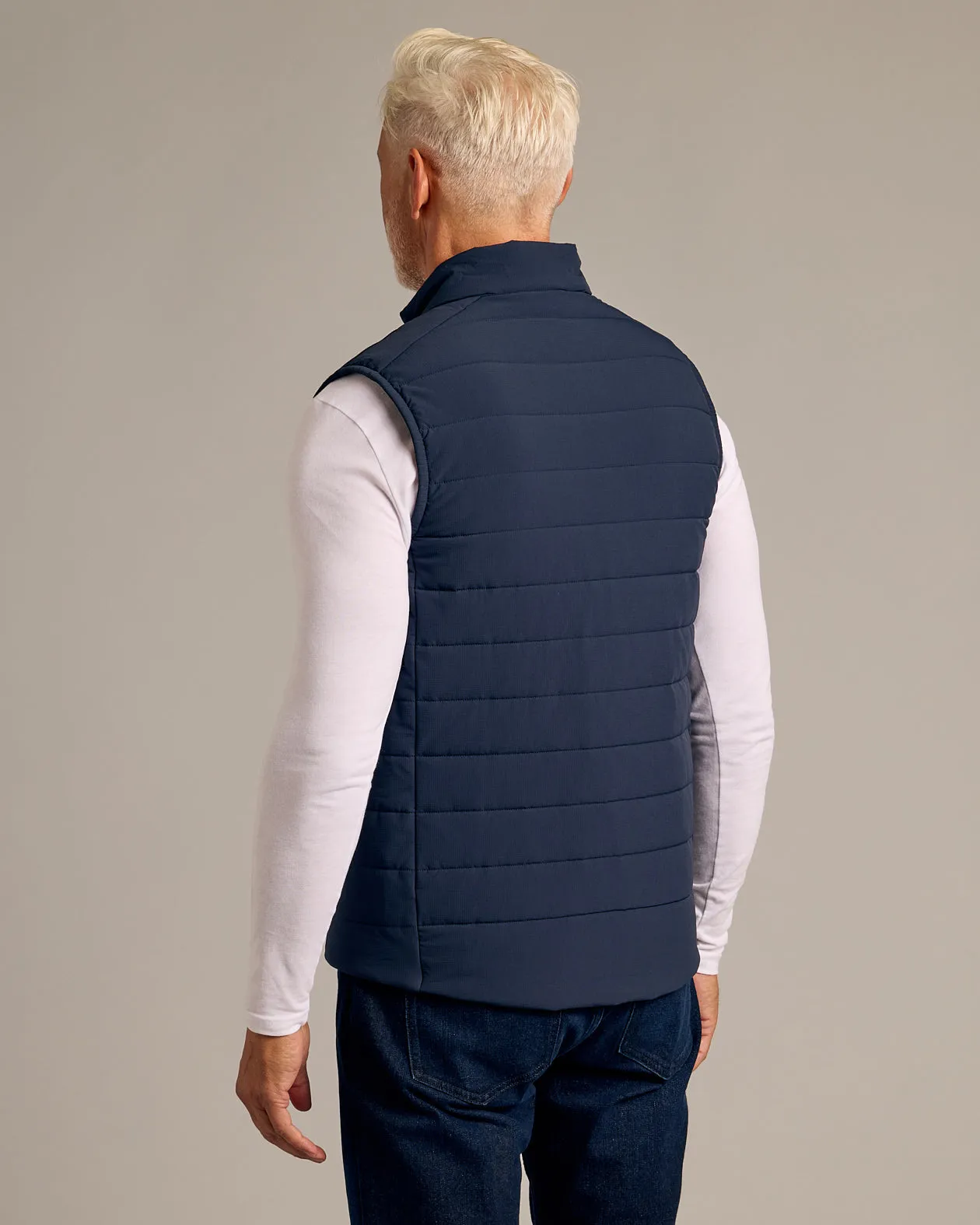 Navy Puffer Vest 1 sold by True Classic product image thumbnail 3