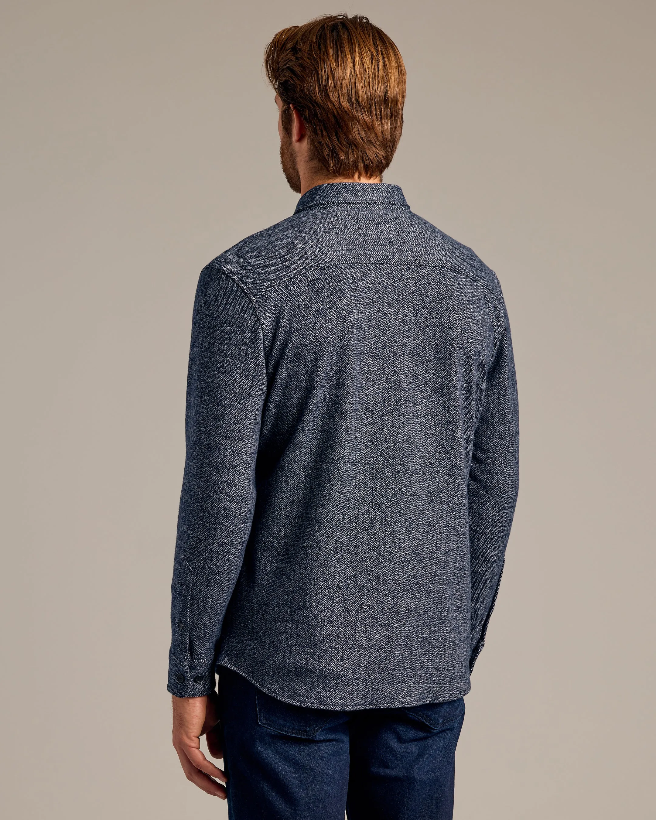 Navy & Light Gray Shirt Jacket 2-Pack sold by True Classic product image thumbnail 3