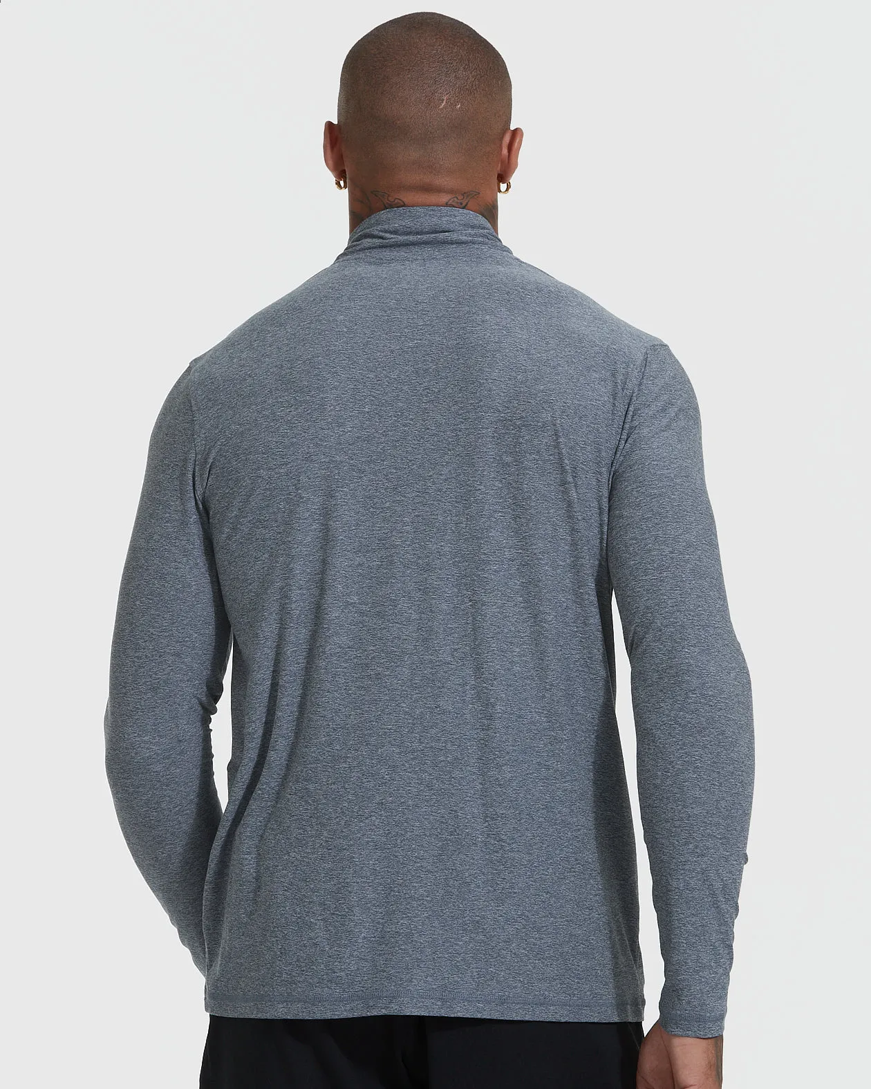 Heather Navy Active Quarter Zip Shirt sold by True Classic product image thumbnail 4
