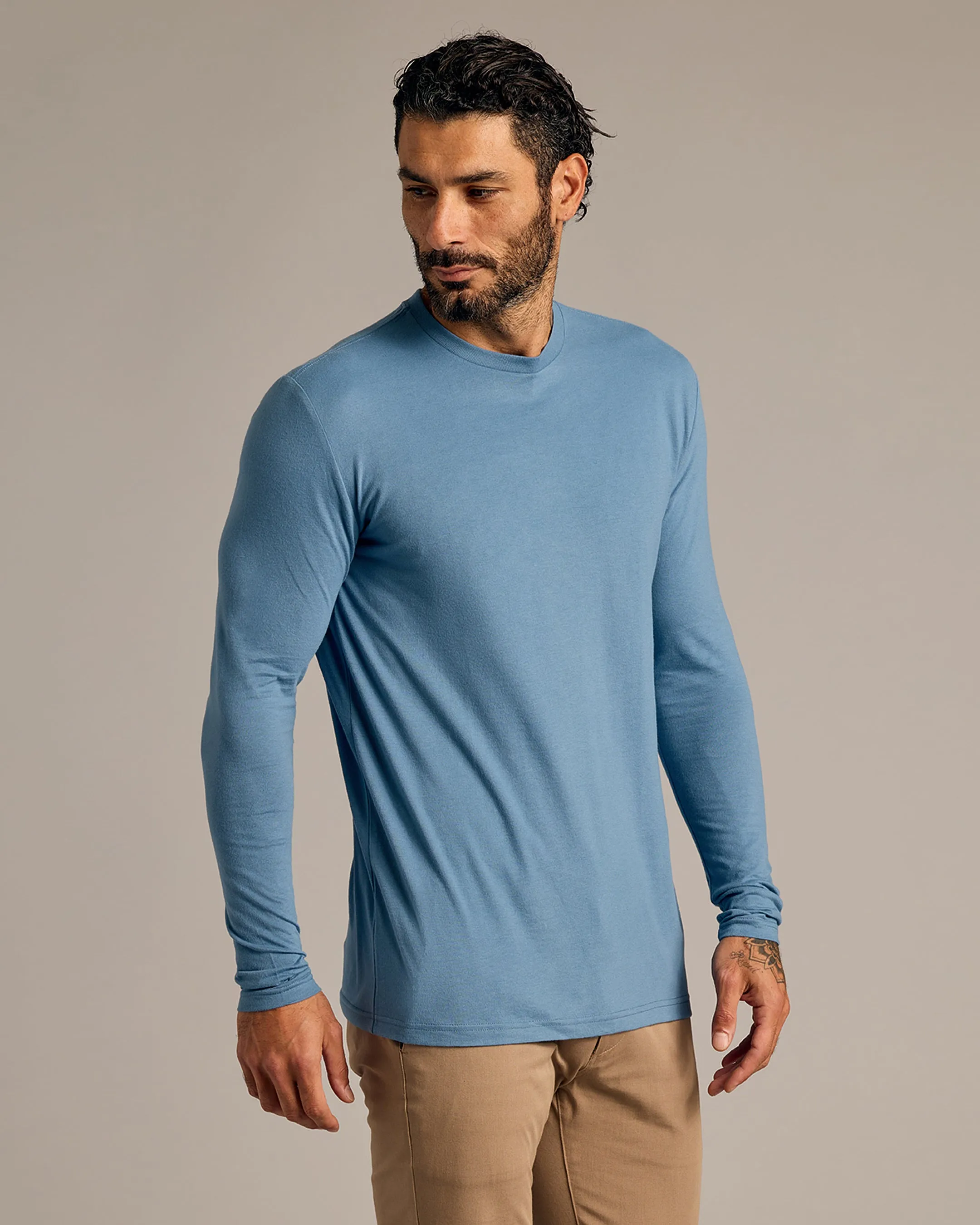 Indigo Tall Long Sleeve T-Shirt sold by True Classic