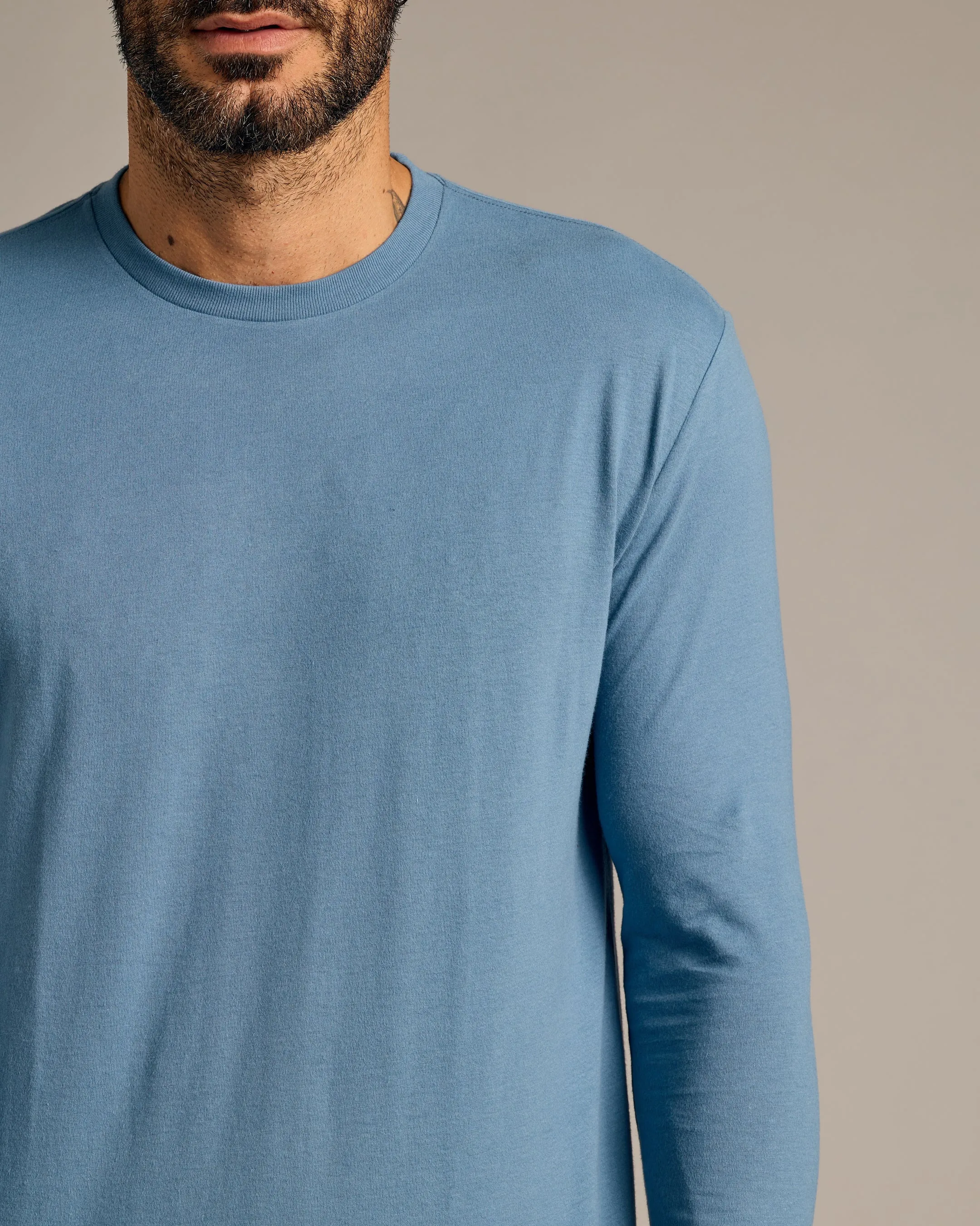 Indigo Tall Long Sleeve T-Shirt sold by True Classic product image thumbnail 5