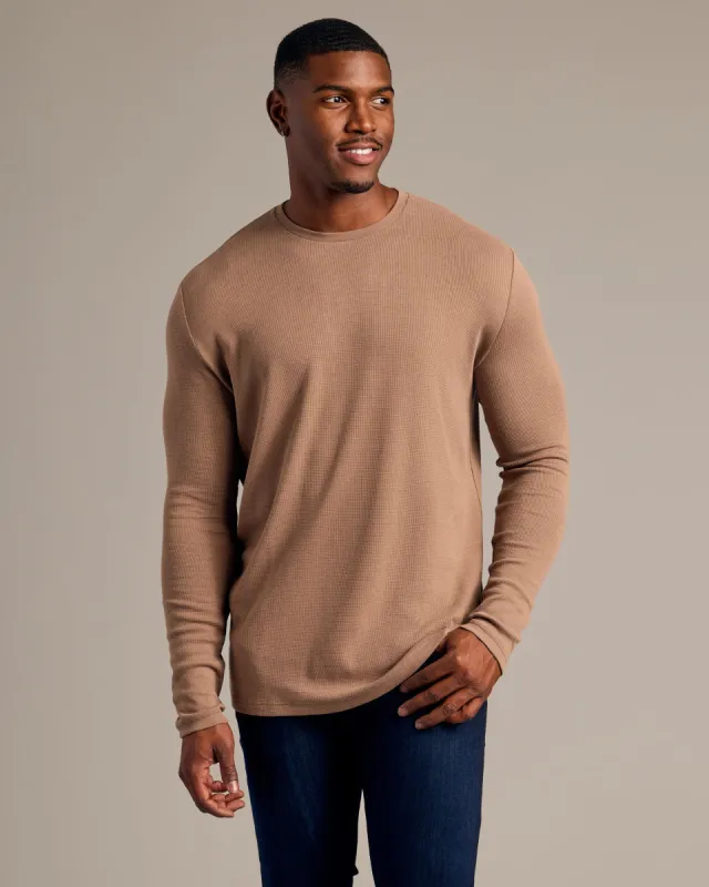 Alpaca Long Sleeve Tall Waffle Crew sold by True Classic