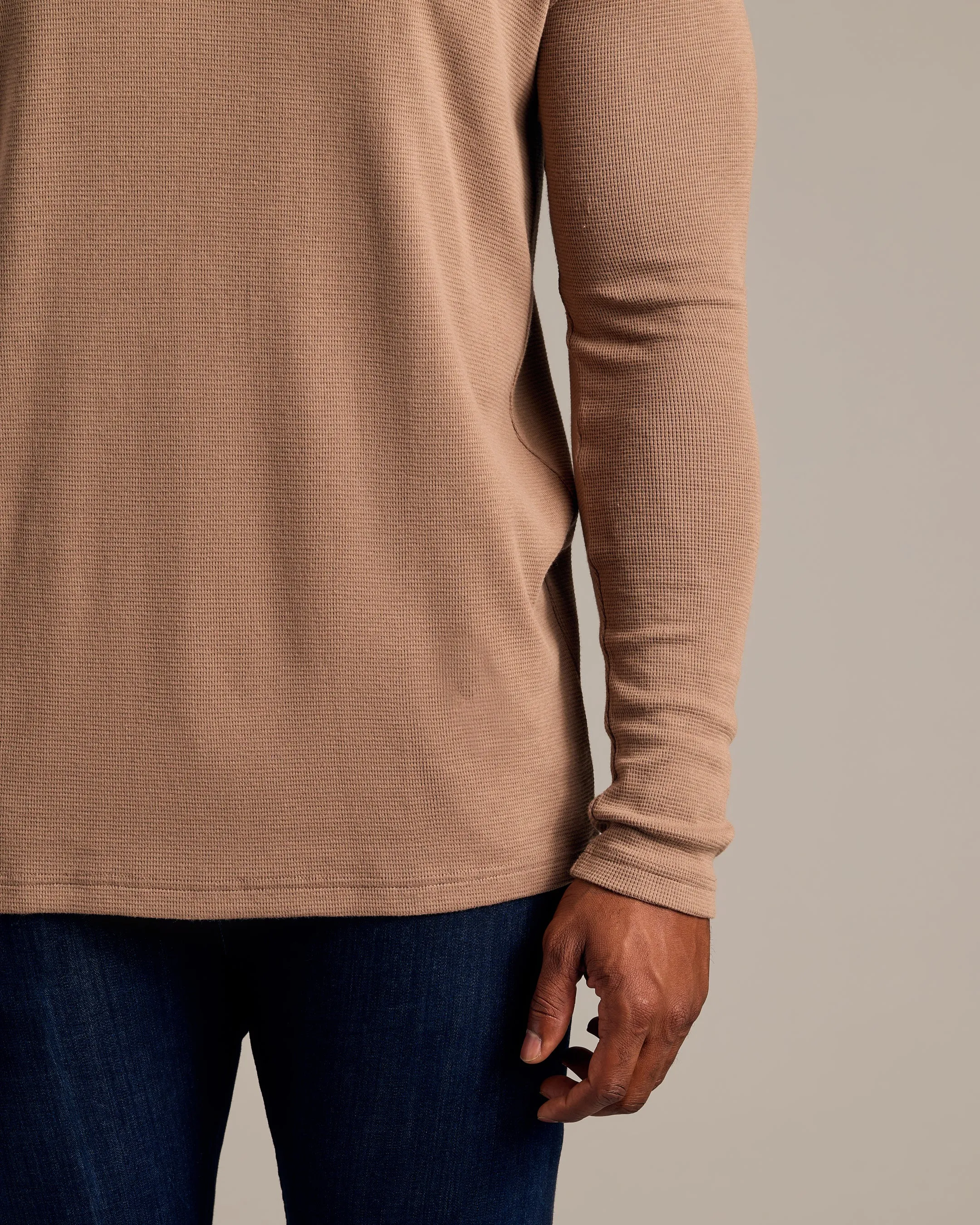 Alpaca Long Sleeve Tall Waffle Crew sold by True Classic product image thumbnail 4