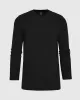 Black Long Sleeve Tall Waffle Crew sold by True Classic