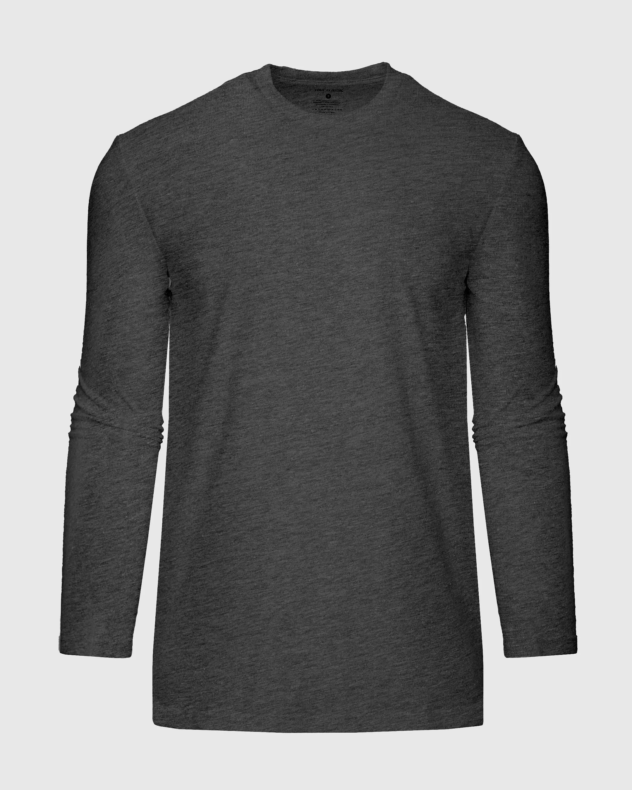 Charcoal Heather Gray Tall Long Sleeve T-Shirt sold by True Classic product image thumbnail 2