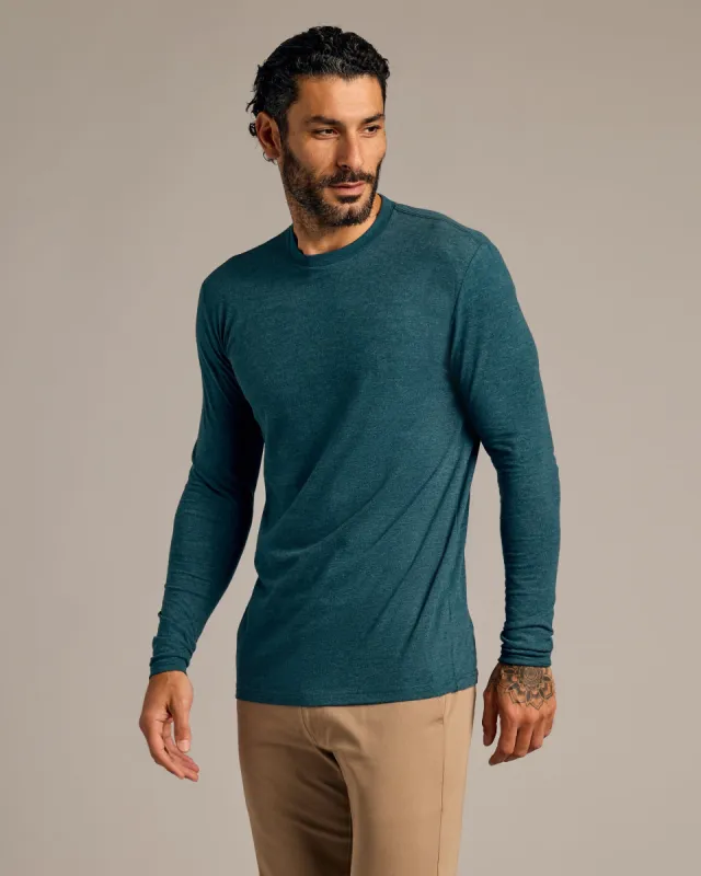 Dark Heather Pond Tall Long Sleeve T-Shirt sold by True Classic