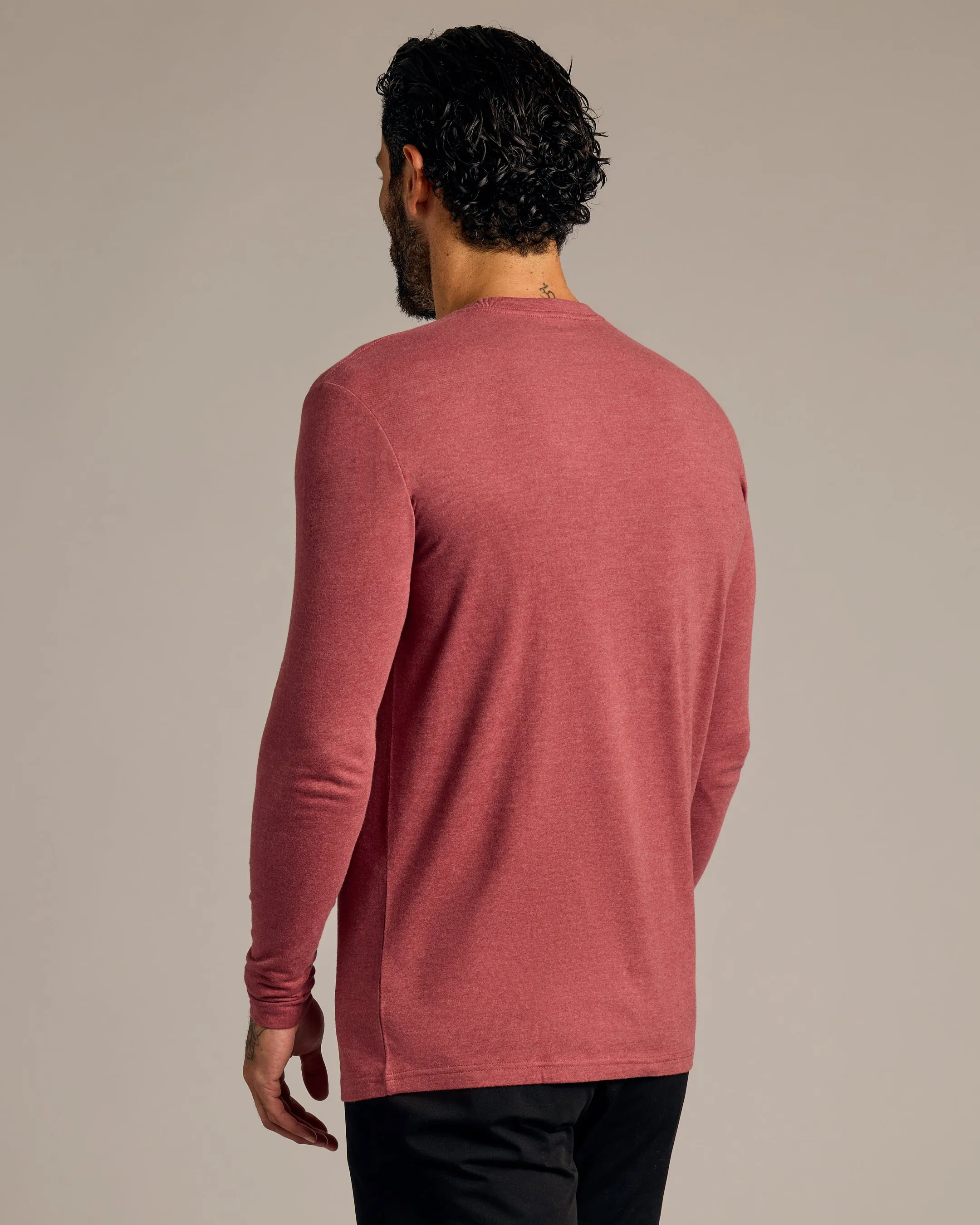 Dark Heather Rustic Apple Tall Long Sleeve T-Shirt sold by True Classic product image thumbnail 3