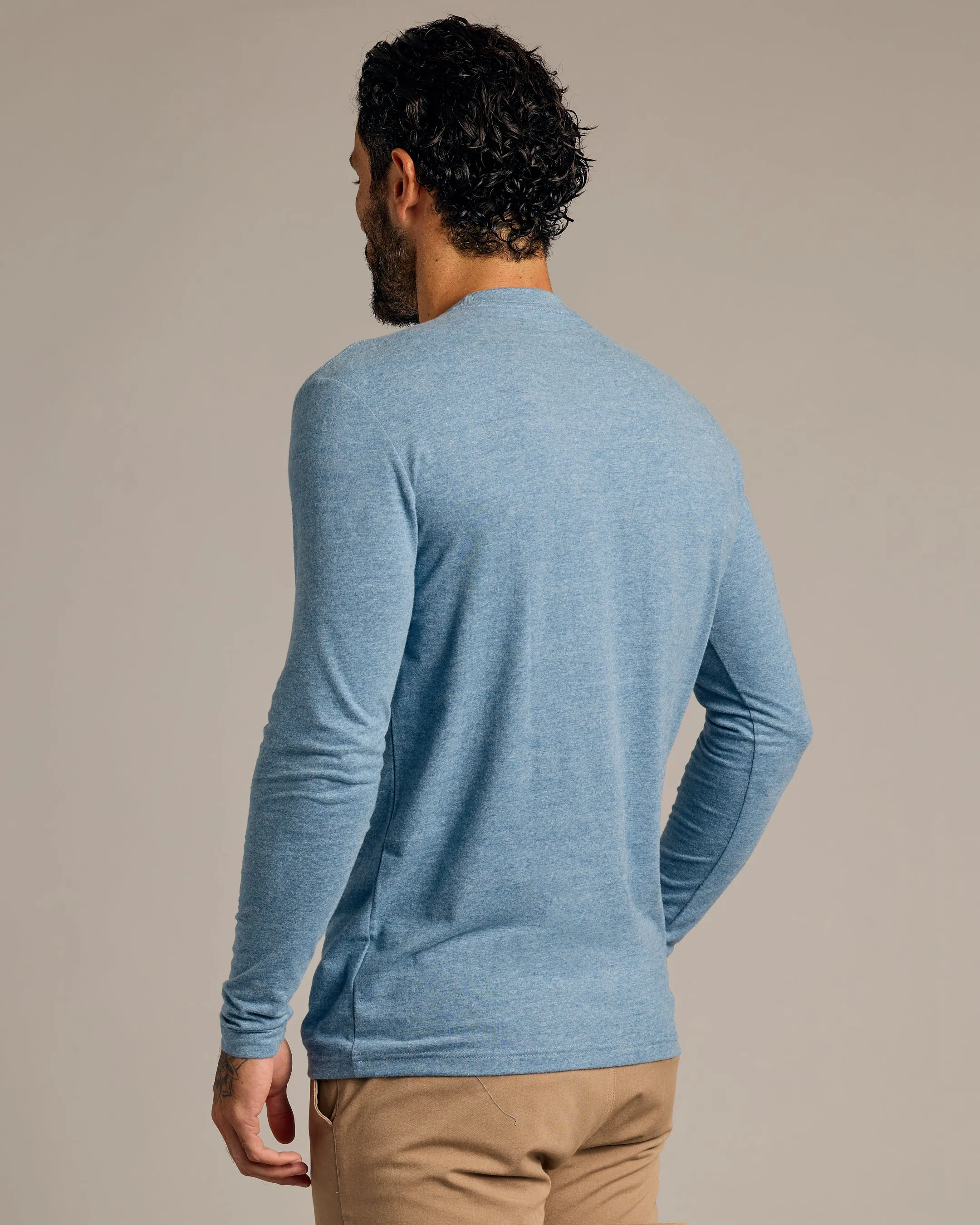 Heather Indigo Tall Long Sleeve T-Shirt sold by True Classic product image thumbnail 3
