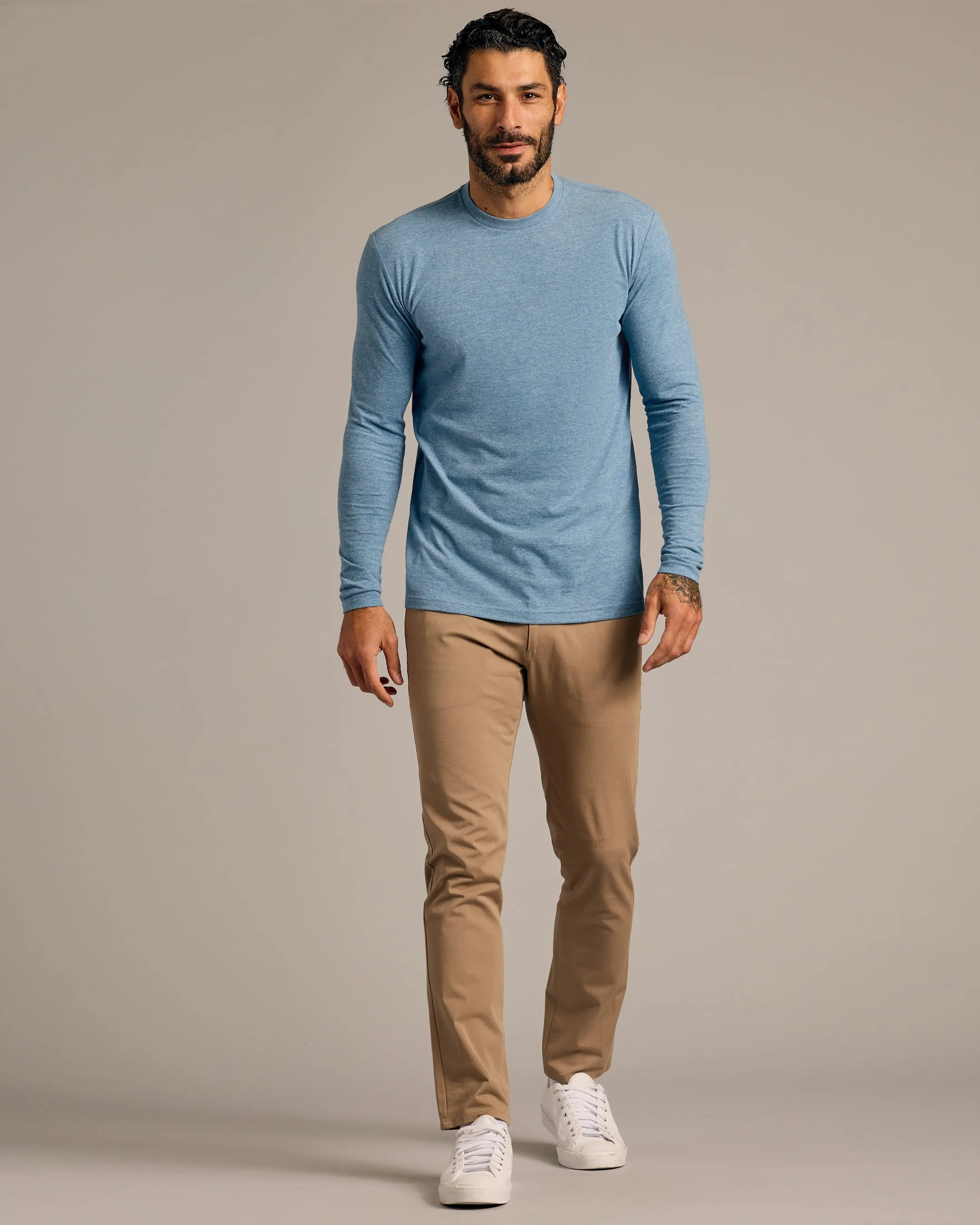 Heather Indigo Tall Long Sleeve T-Shirt sold by True Classic product image thumbnail 4