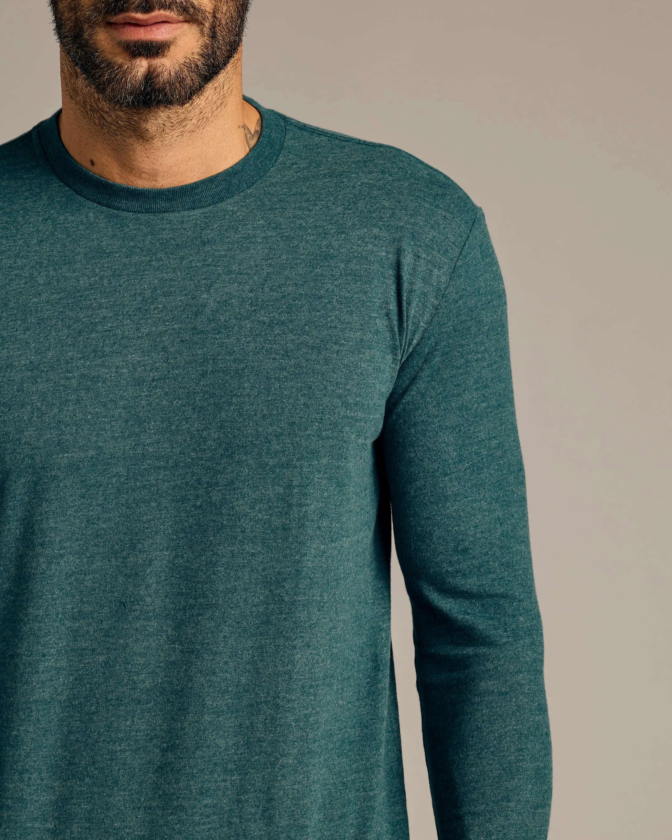 Heather Seafarer Tall Long Sleeve T-Shirt sold by True Classic product image thumbnail 5