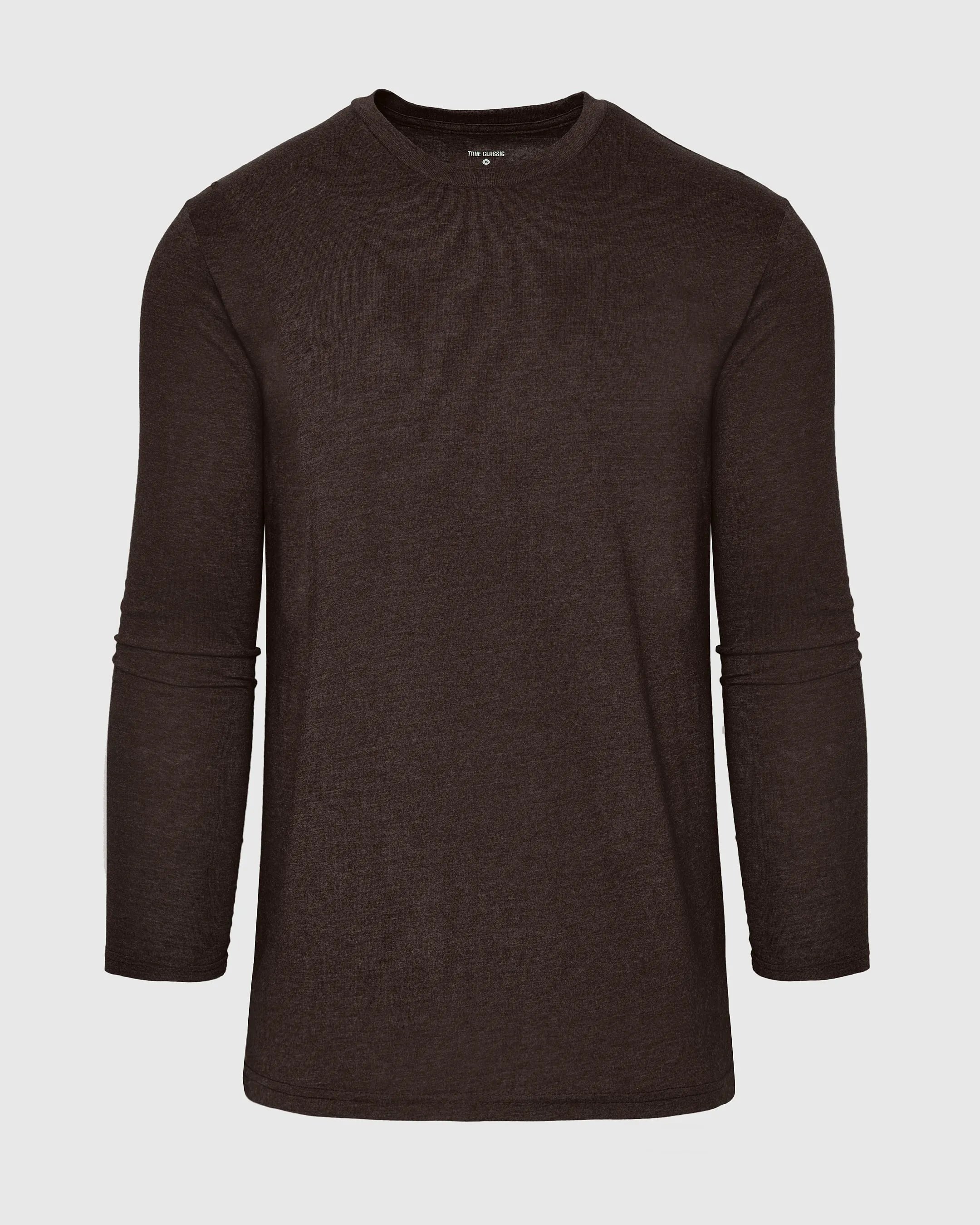 Dark Heather Cocoa Tall Long Sleeve T-Shirt sold by True Classic product image thumbnail 2