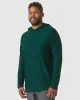 Heather Evergreen & White Active Long Sleeve Hoodie 2-Pack sold by True Classic
