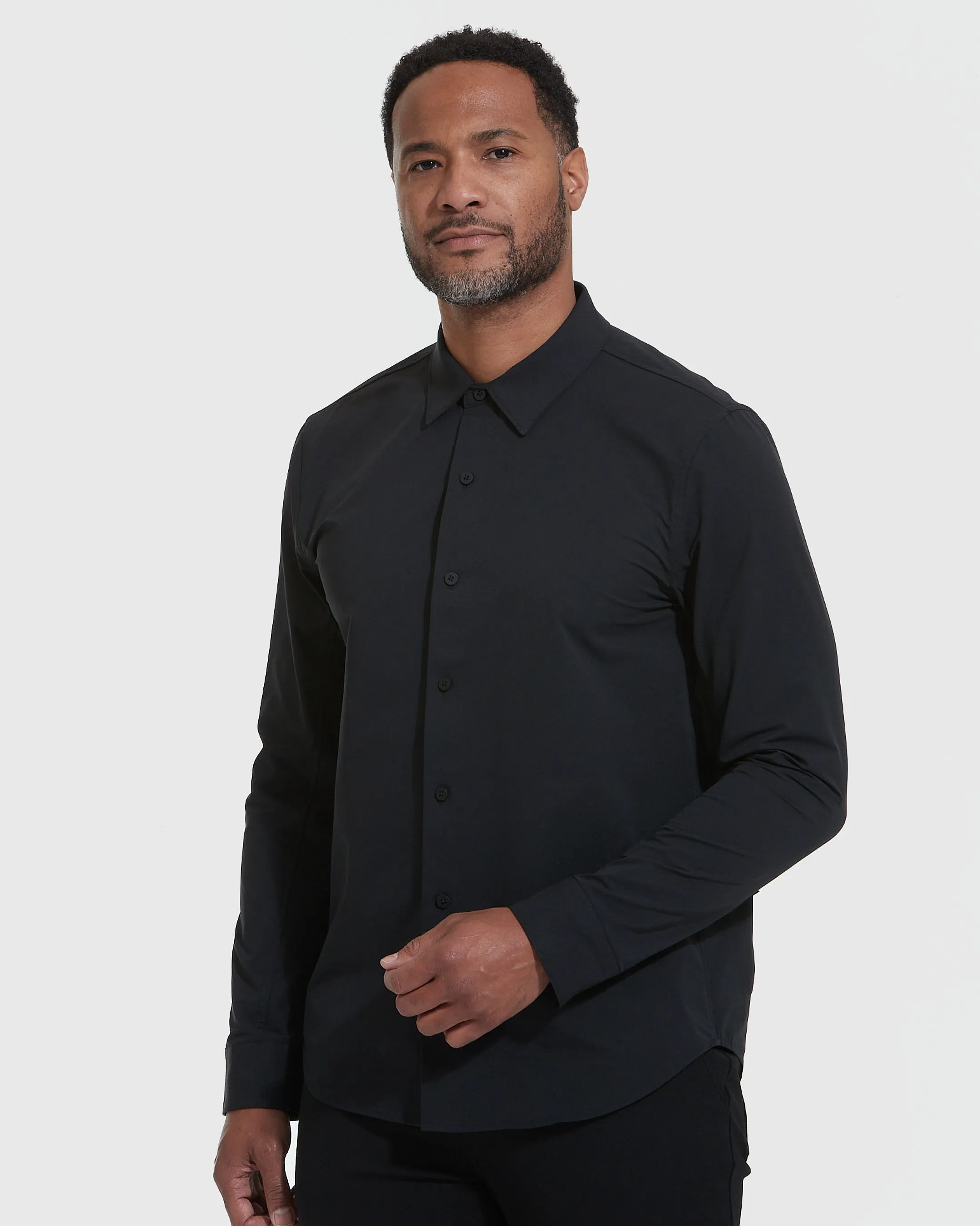 Carbon & Black Commuter Long Sleeve Shirt 2-Pack sold by True Classic product image thumbnail 3
