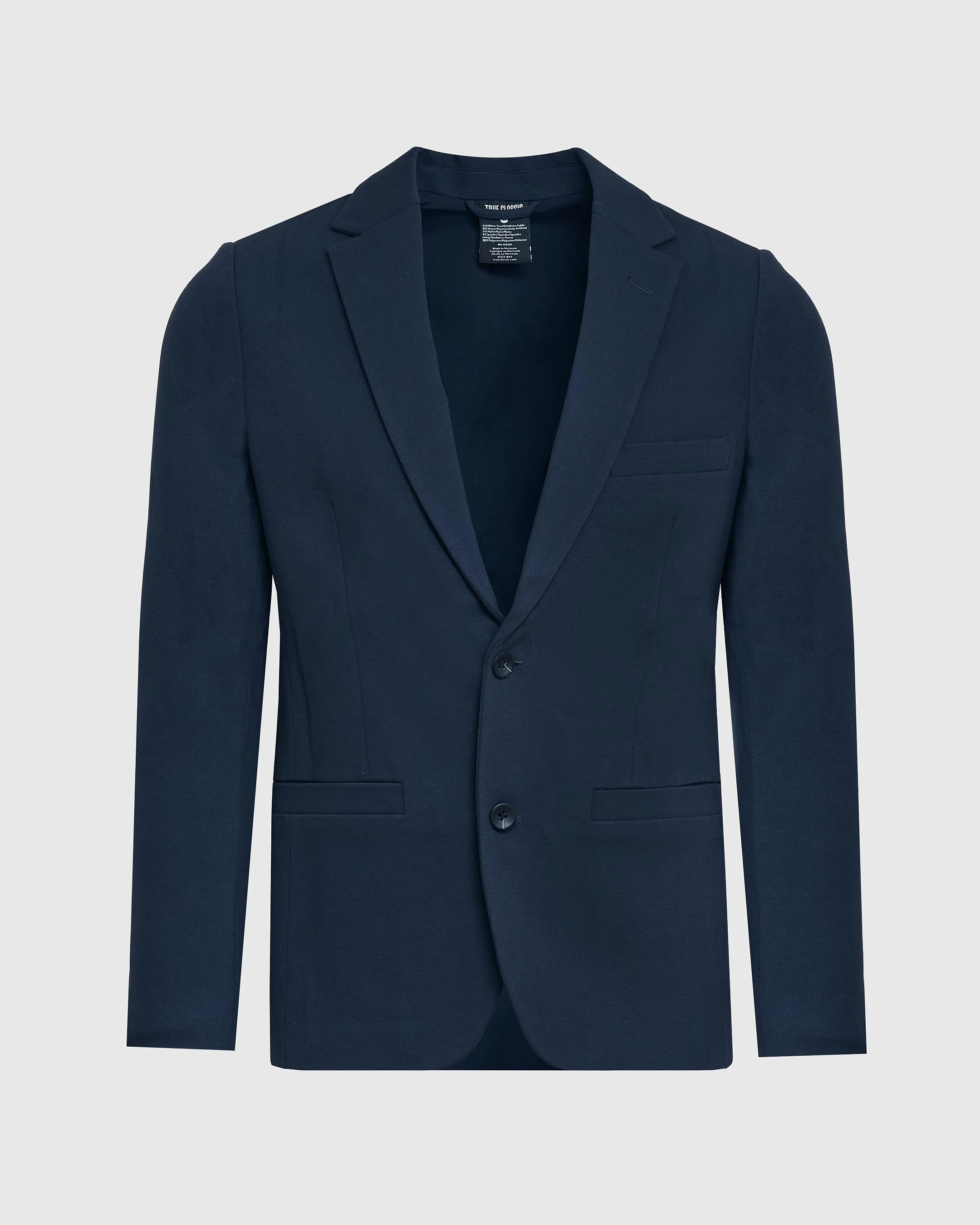 Navy Comfort Knit Blazer sold by True Classic product image thumbnail 2