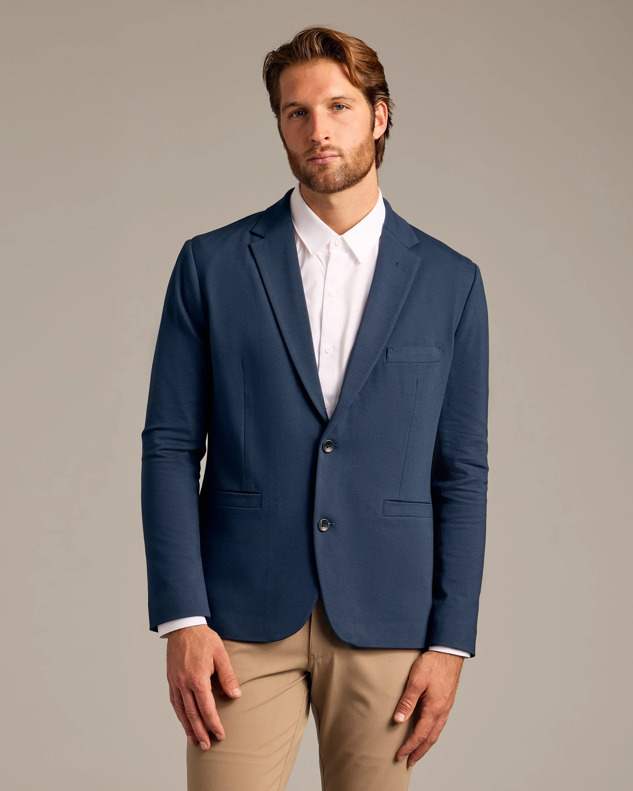 Navy Comfort Knit Blazer sold by True Classic