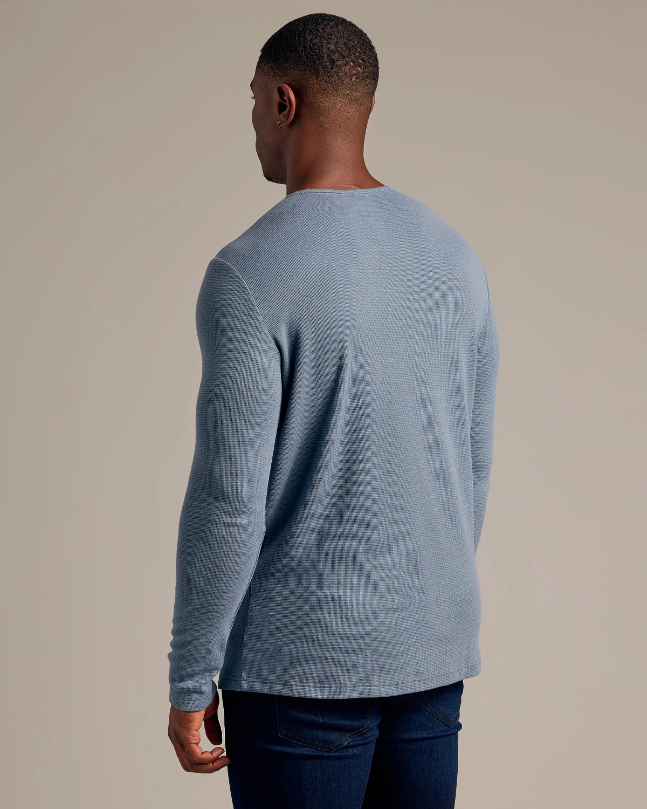 Fiord Tall Waffle Long Sleeve Henley sold by True Classic product image thumbnail 3