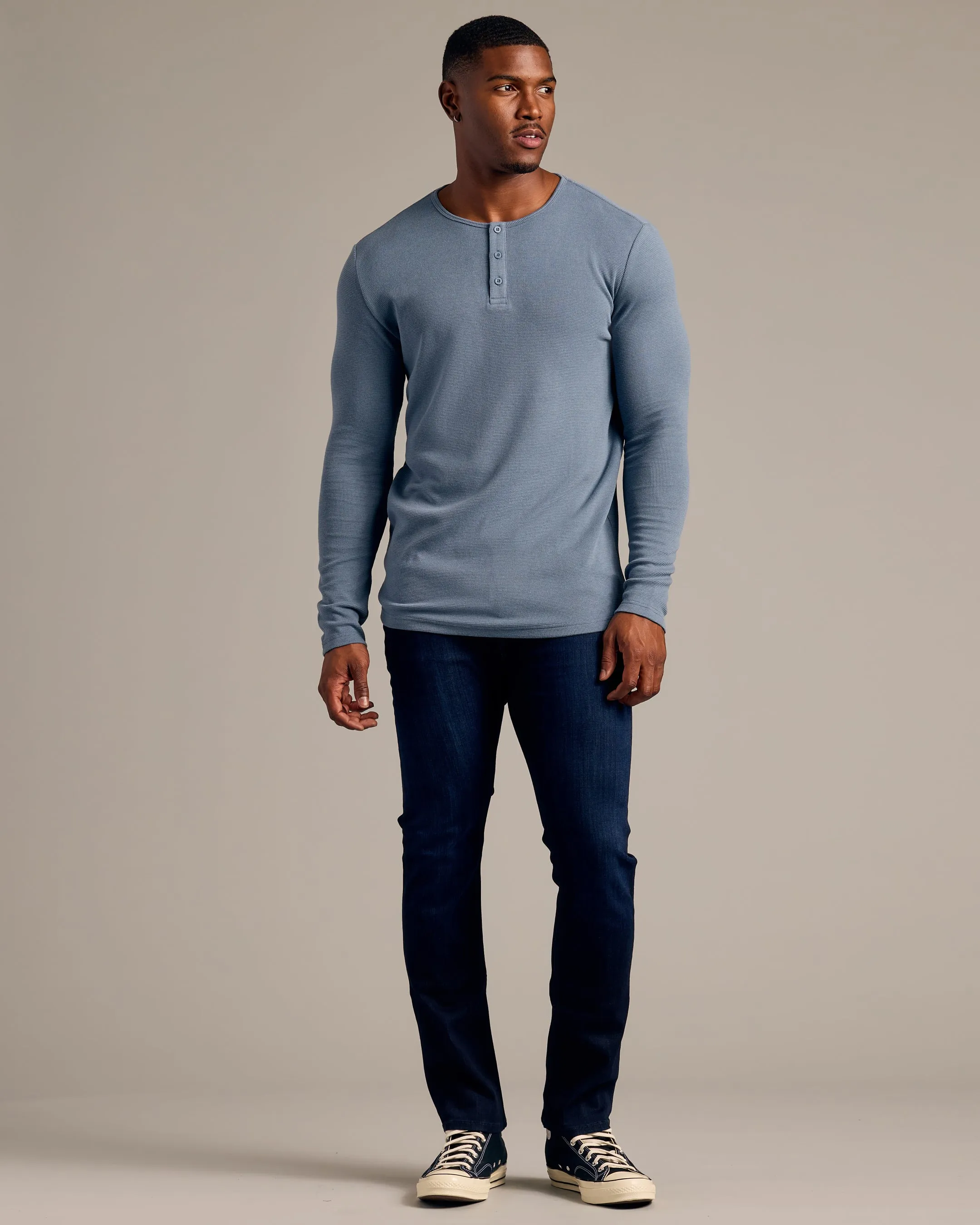Fiord Tall Waffle Long Sleeve Henley sold by True Classic product image thumbnail 4