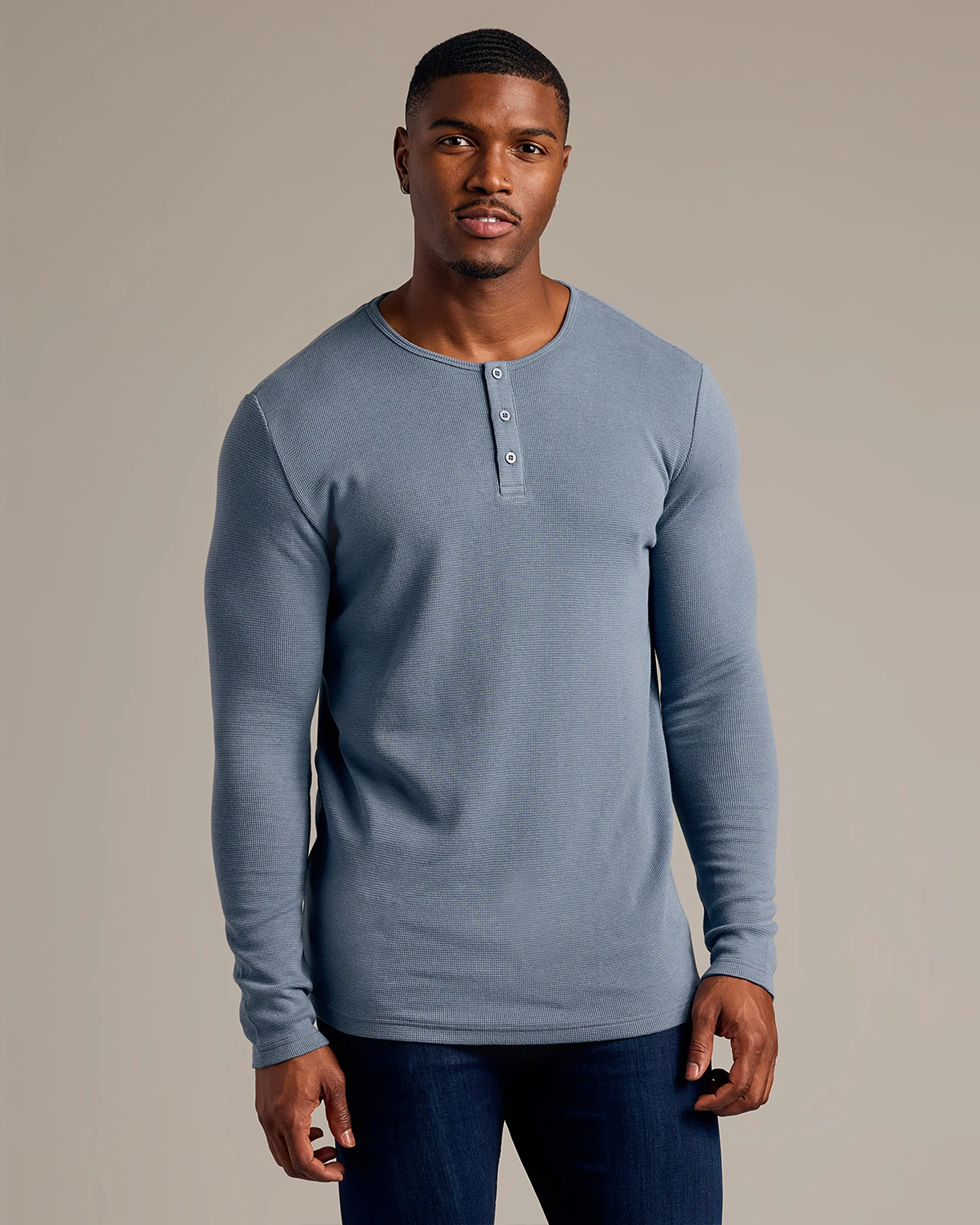 Fiord Tall Waffle Long Sleeve Henley sold by True Classic