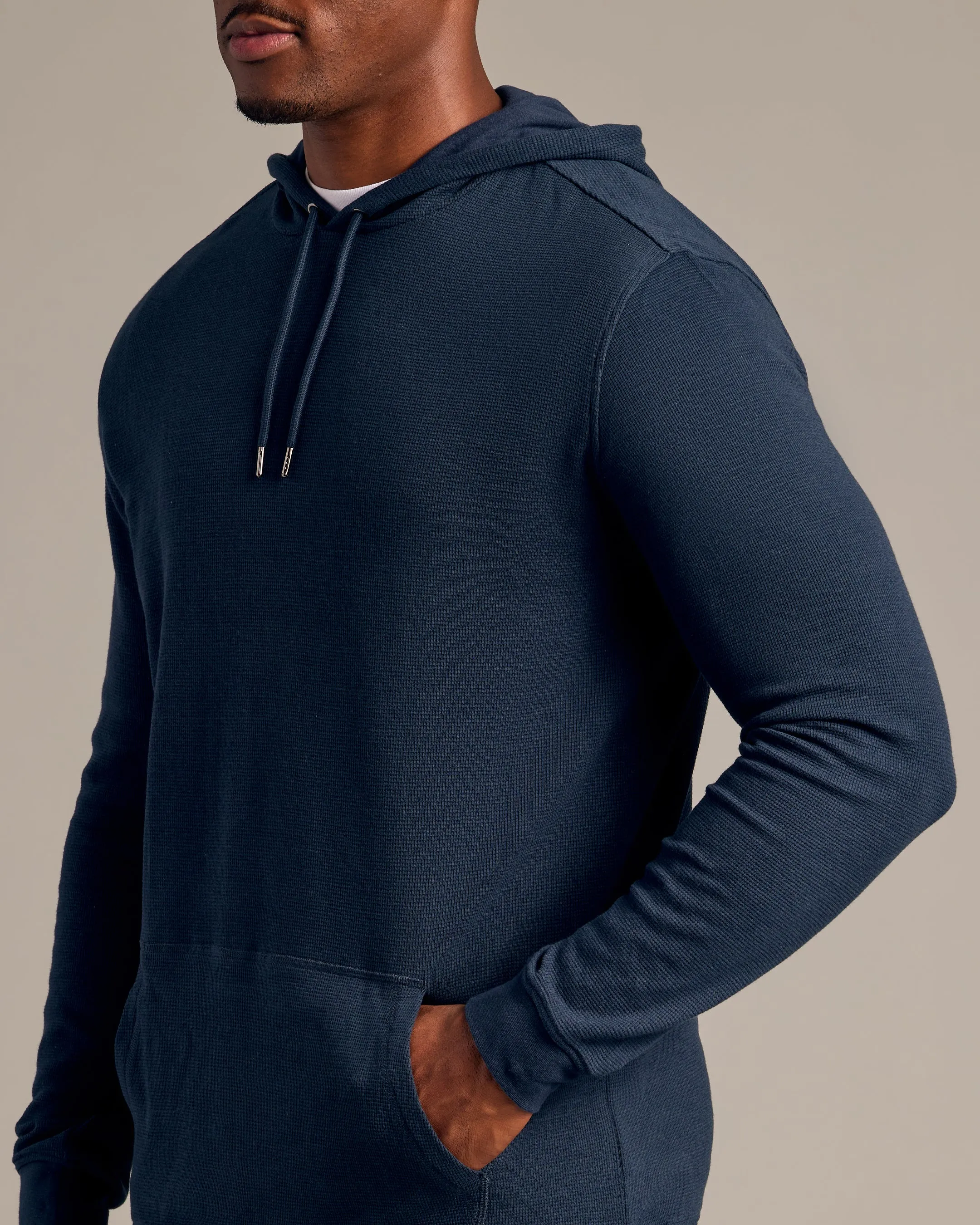 Navy Tall Waffle Hoodie sold by True Classic product image thumbnail 5