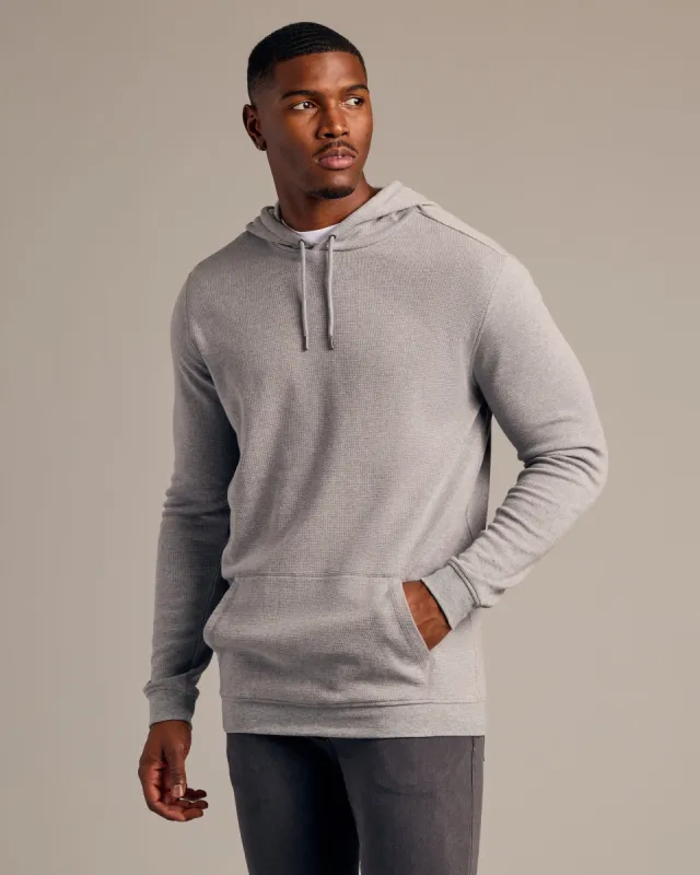 Heather Gray Tall Waffle Hoodie sold by True Classic