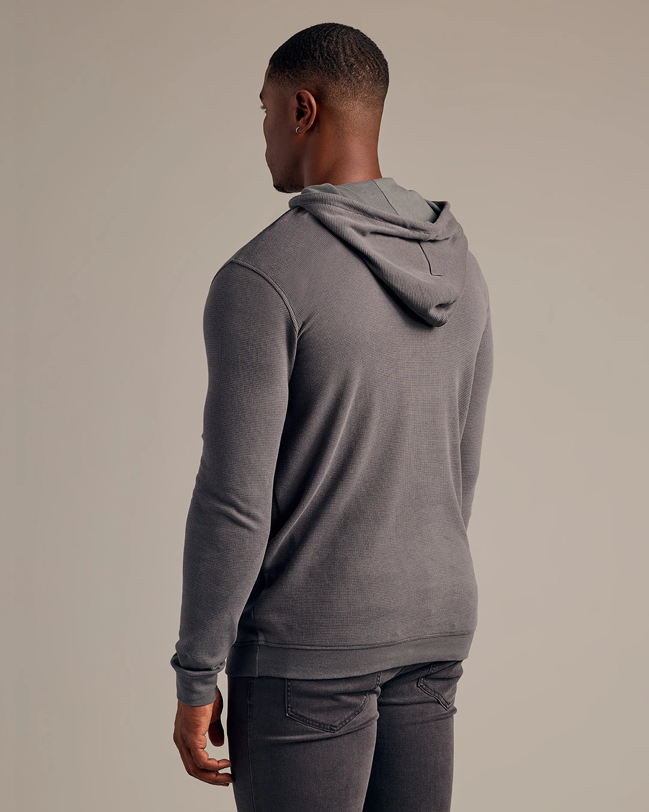 Carbon Tall Waffle Hoodie sold by True Classic product image thumbnail 3