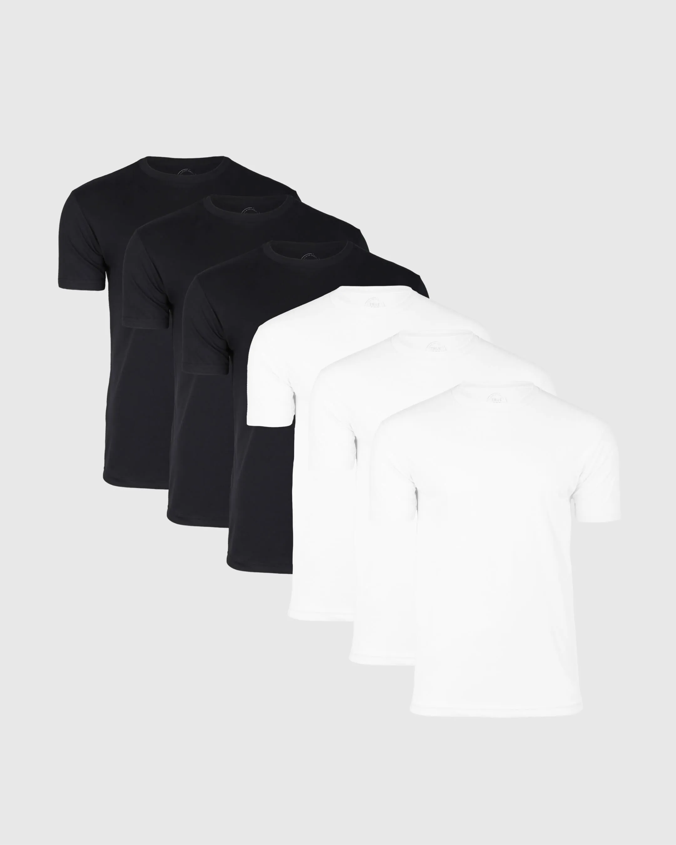 Black & White Short Sleeve Crew Neck 6-Pack sold by True Classic