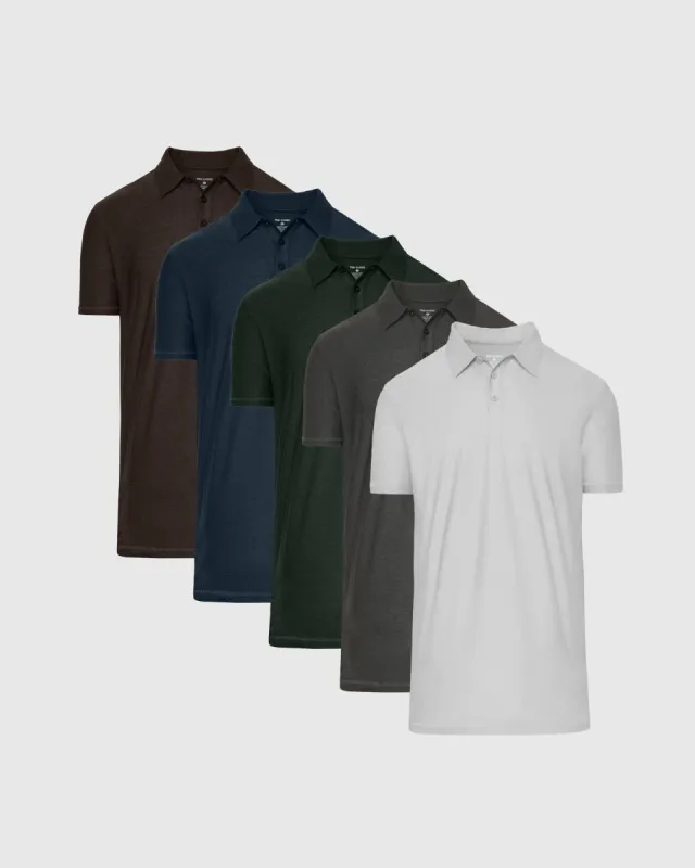 Flex Fit Tall Active Polo 5-Pack sold by True Classic