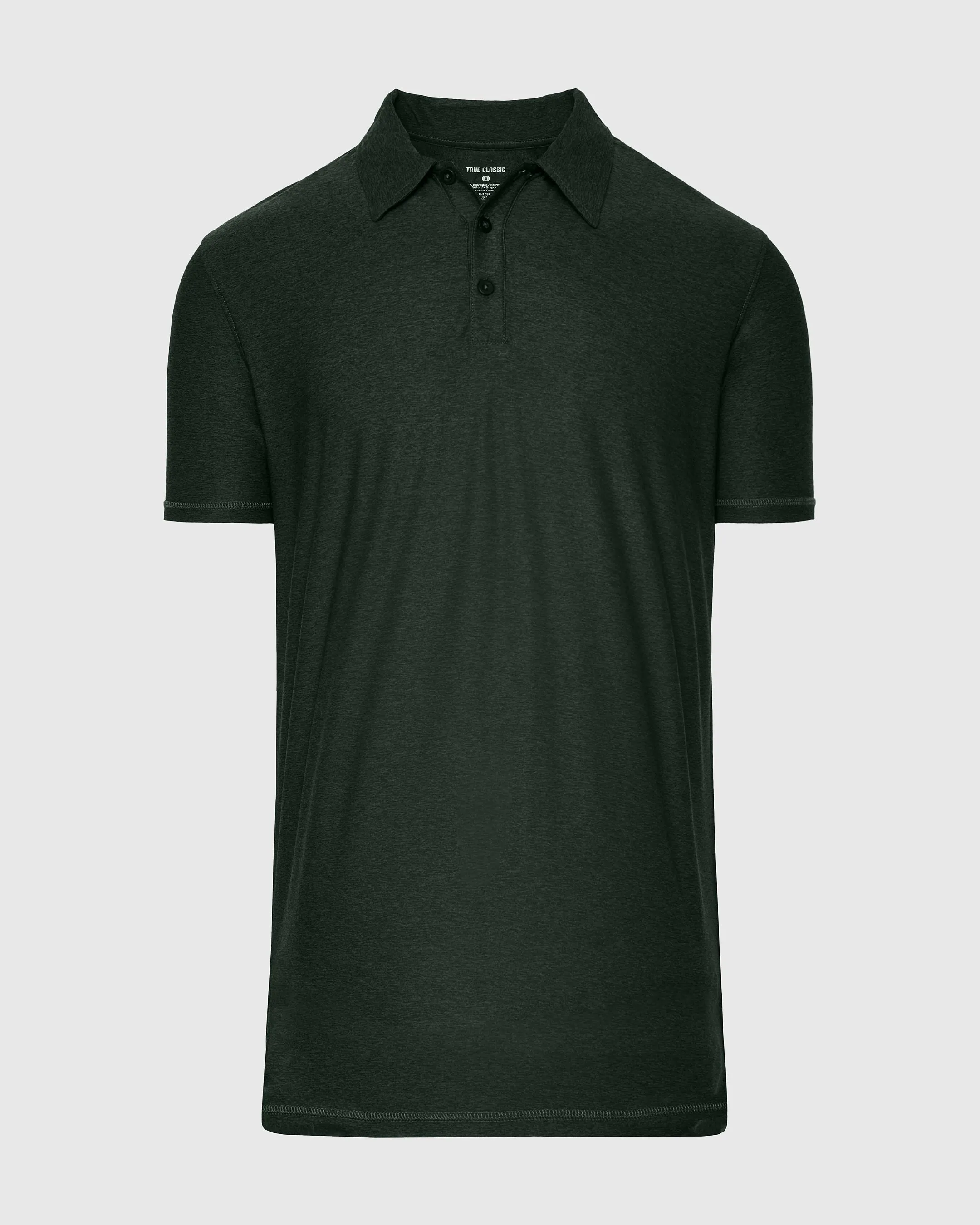 Dark Heather Forest Short Sleeve Tall Active Polo sold by True Classic product image thumbnail 2