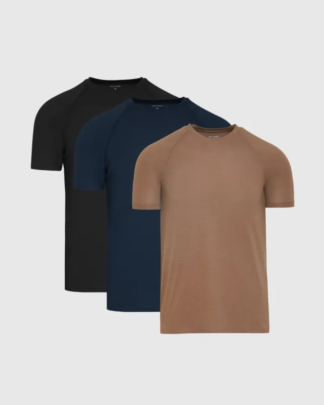 Midnight Active Mesh Crew 3-Pack sold by True Classic