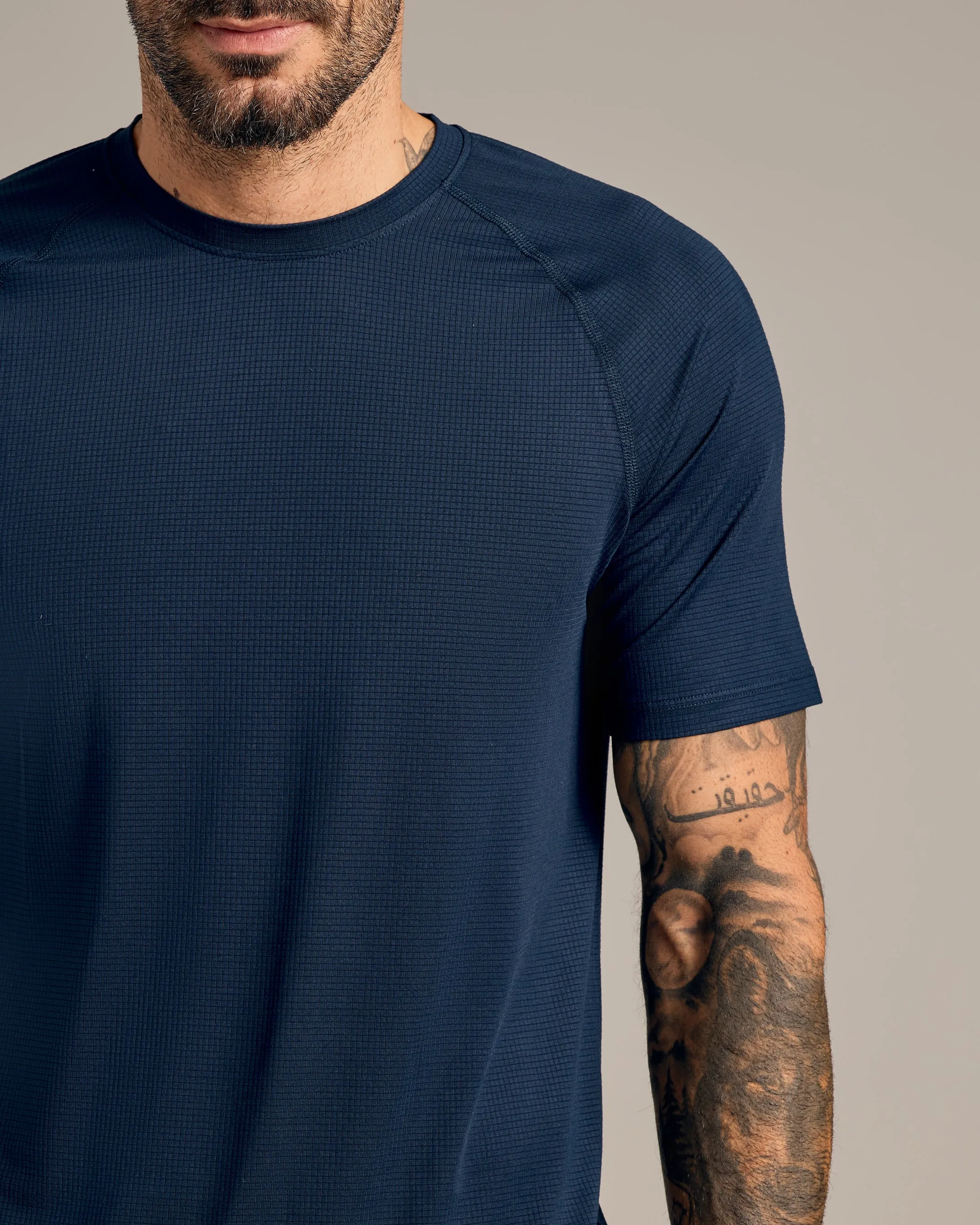 Navy Active Mesh Crew sold by True Classic product image thumbnail 5