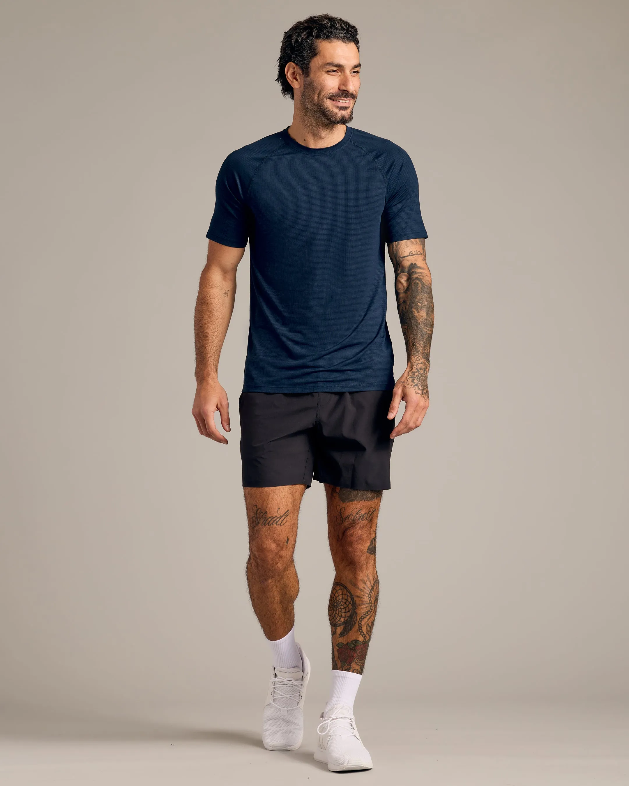 Navy Active Mesh Crew sold by True Classic product image thumbnail 4