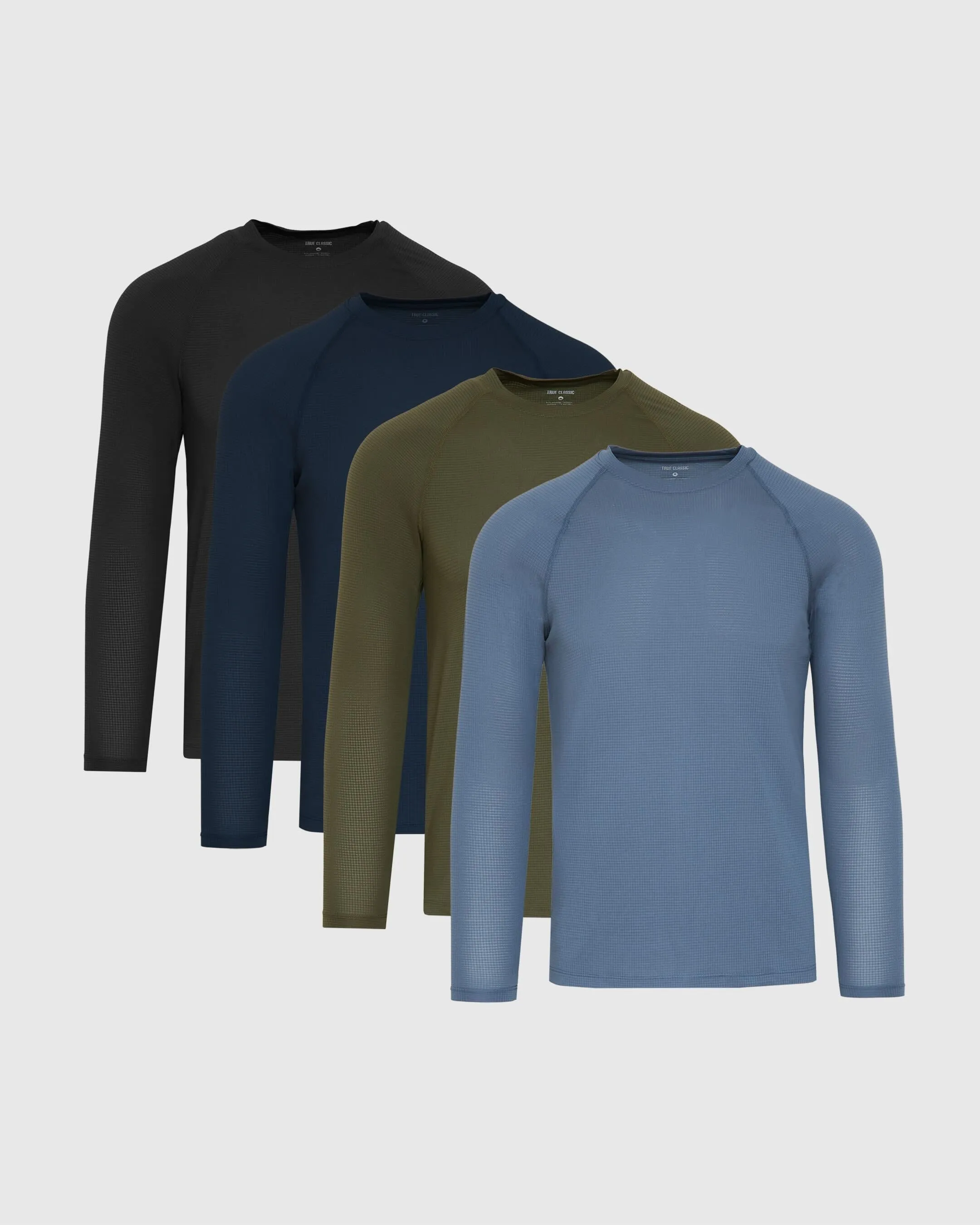 Stream Trail Long Sleeve Active Mesh Crew 4-Pack sold by True Classic