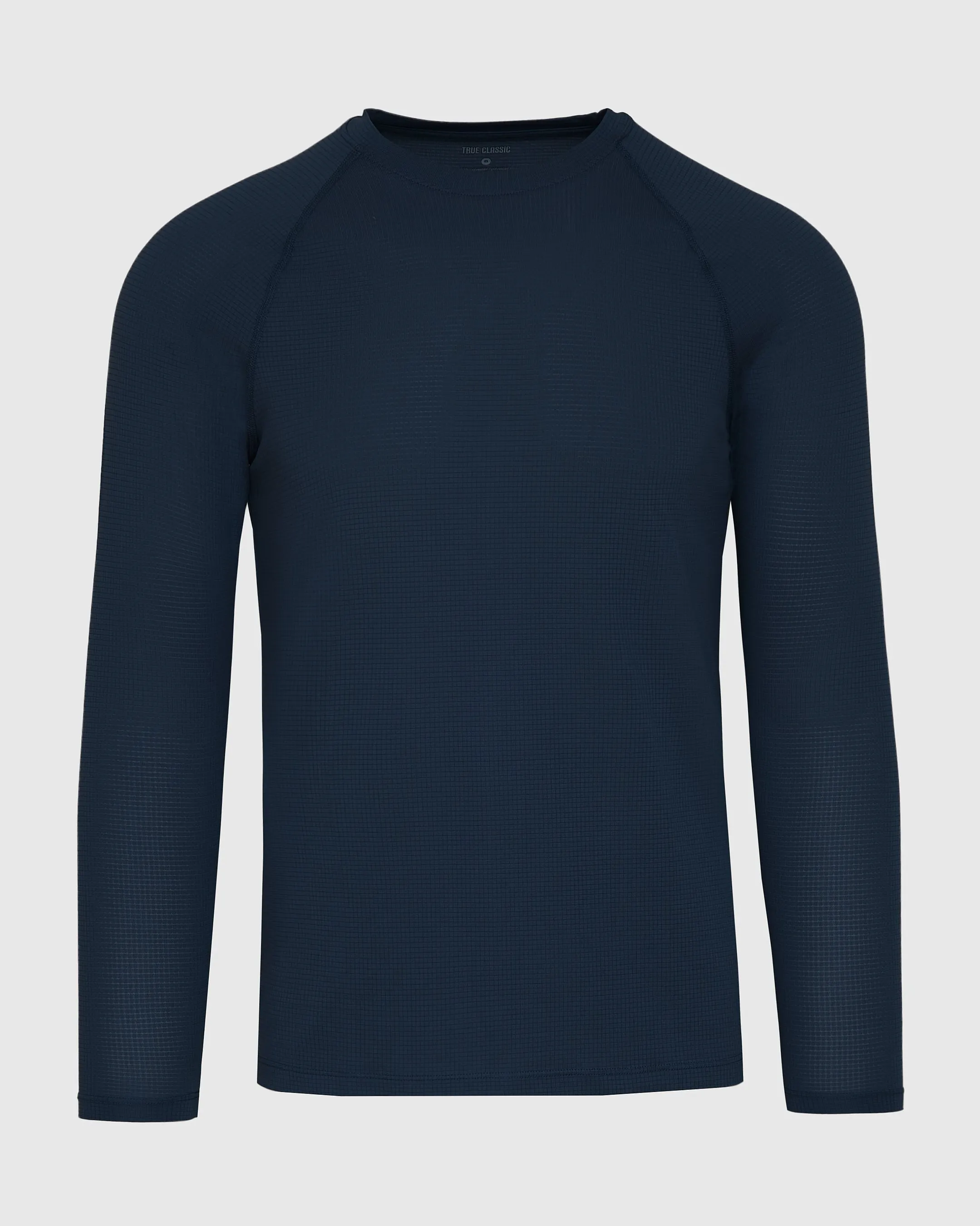 Navy Long Sleeve Active Mesh Crew sold by True Classic product image thumbnail 2