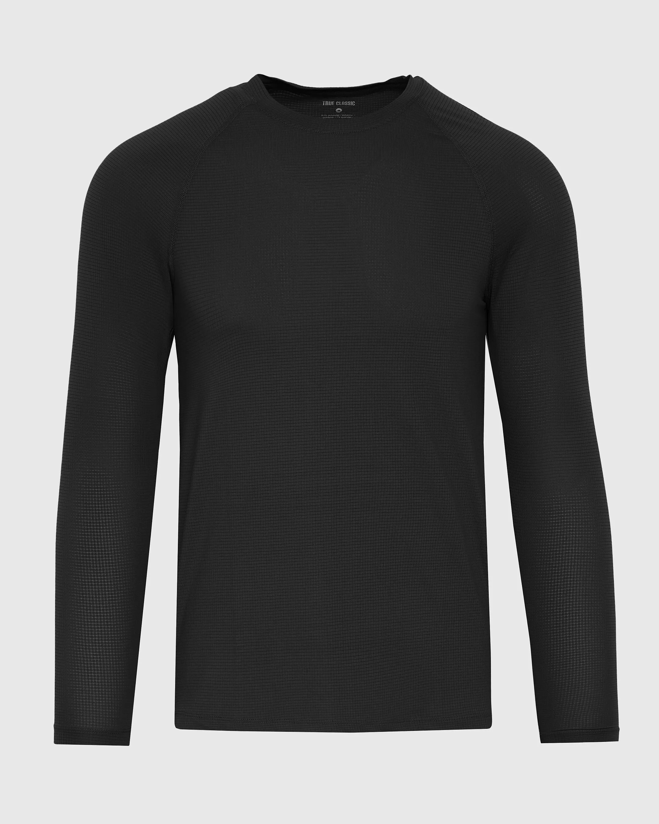 Black Long Sleeve Active Mesh Crew sold by True Classic product image thumbnail 2