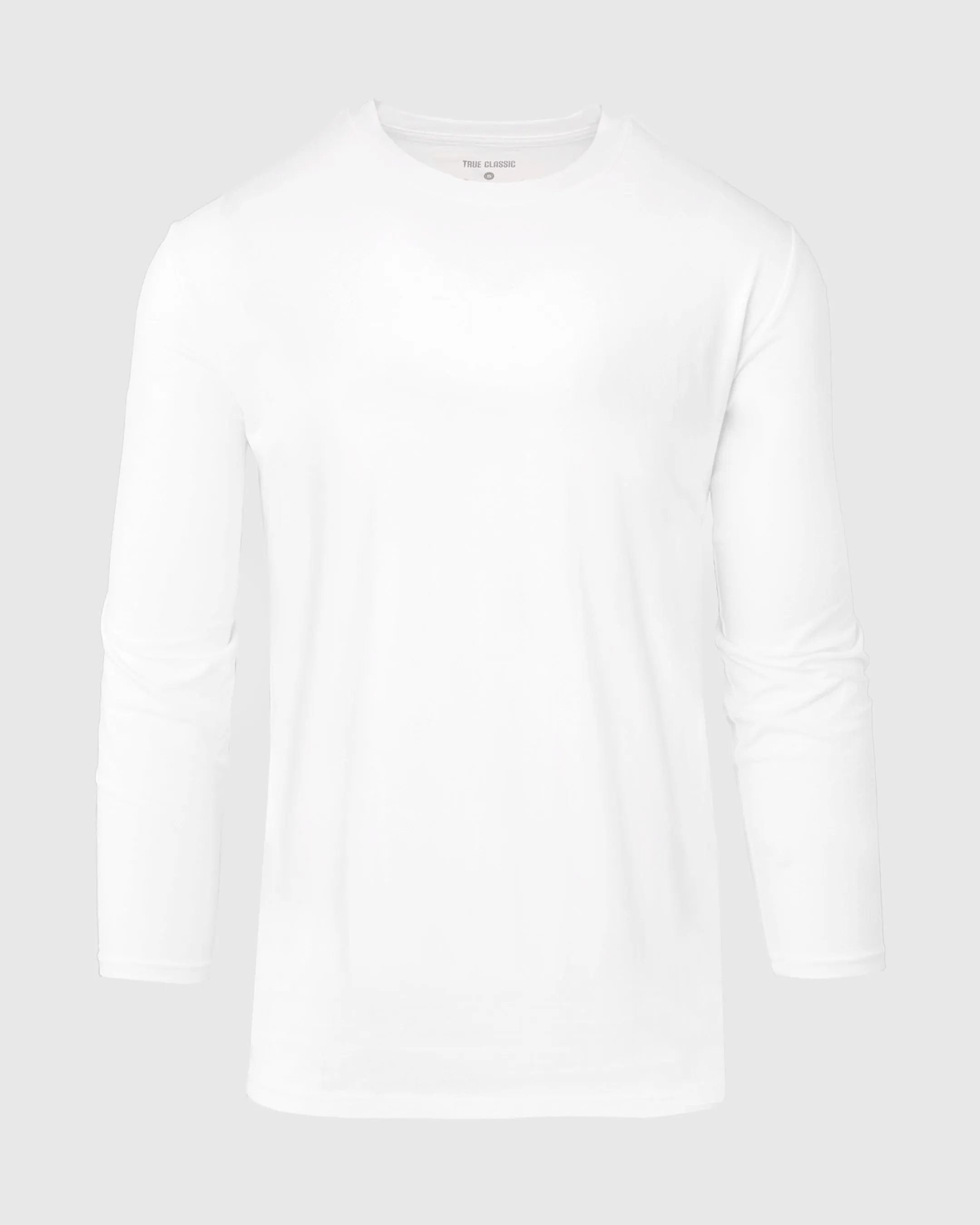 White Long Sleeve Tall Active Crew sold by True Classic product image thumbnail 2