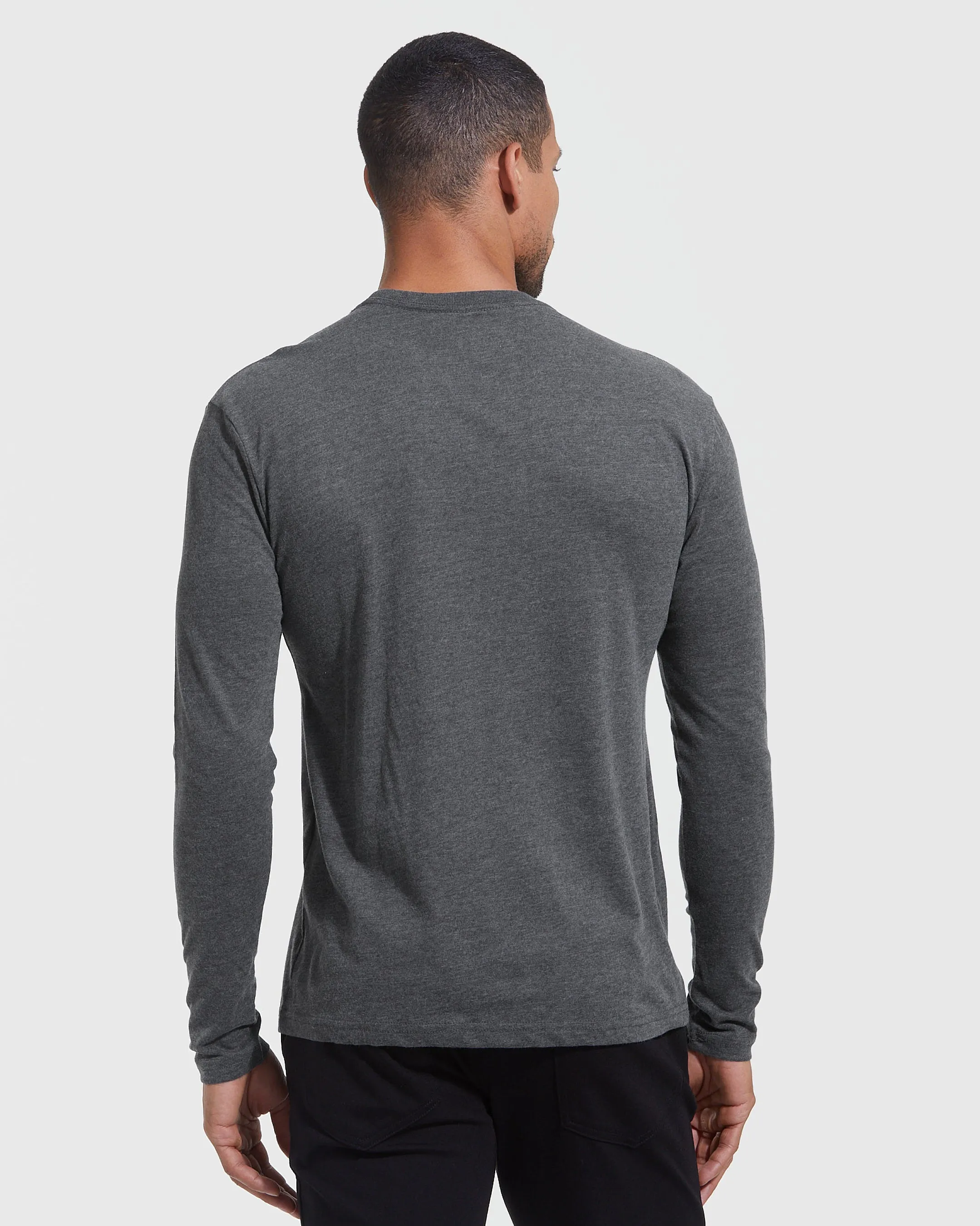Heather Staple Long Sleeve Crew 6-Pack sold by True Classic product image thumbnail 3
