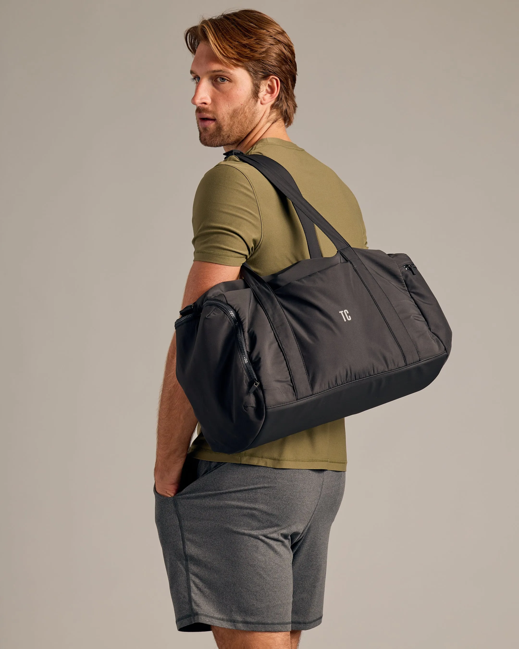 Black Gym Duffle Bag sold by True Classic product image thumbnail 2