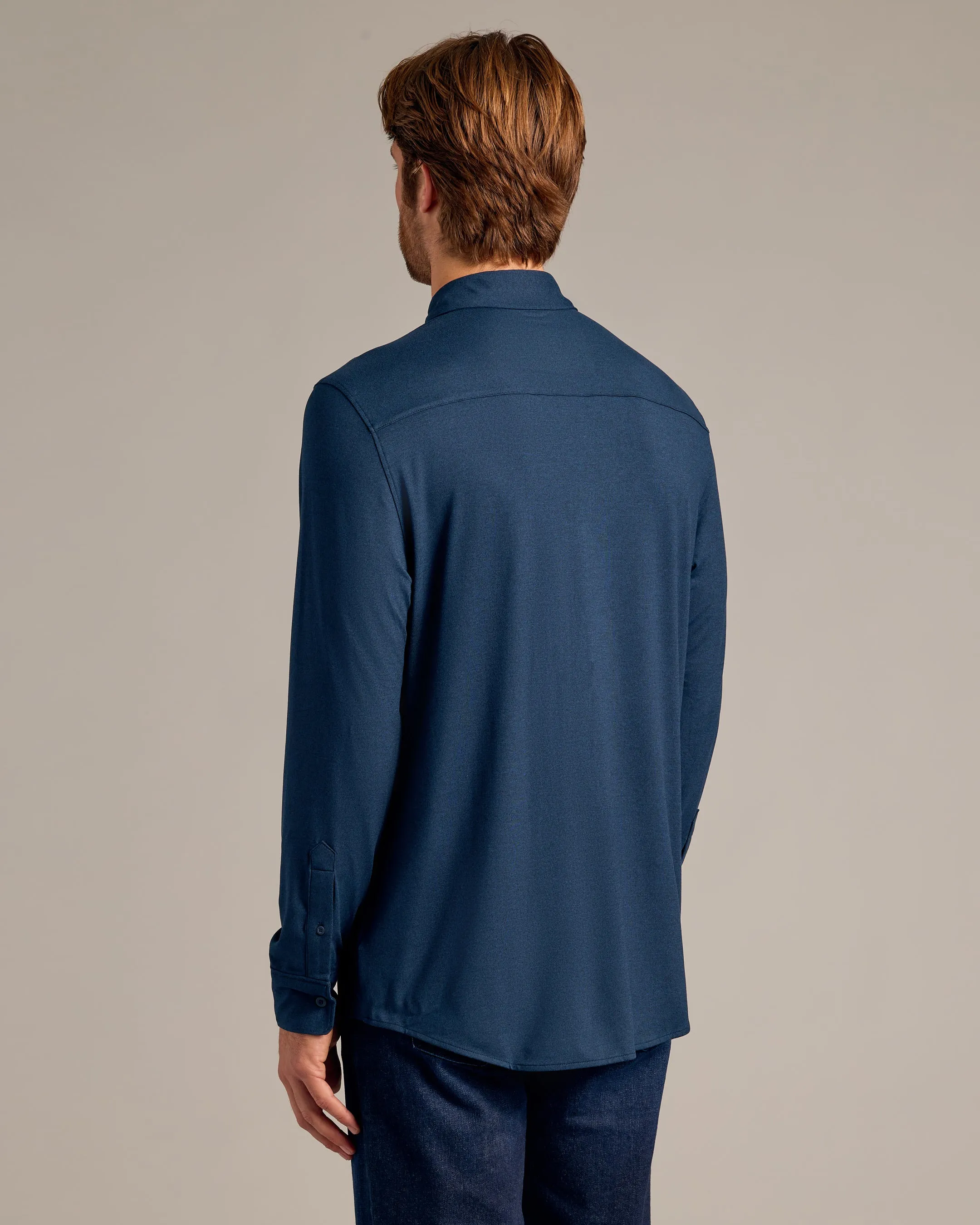 Dark Heather Navy and Dark Heather Military Green Do-It-All Comfort Shirt 2-Pack sold by True Classic product image thumbnail 3