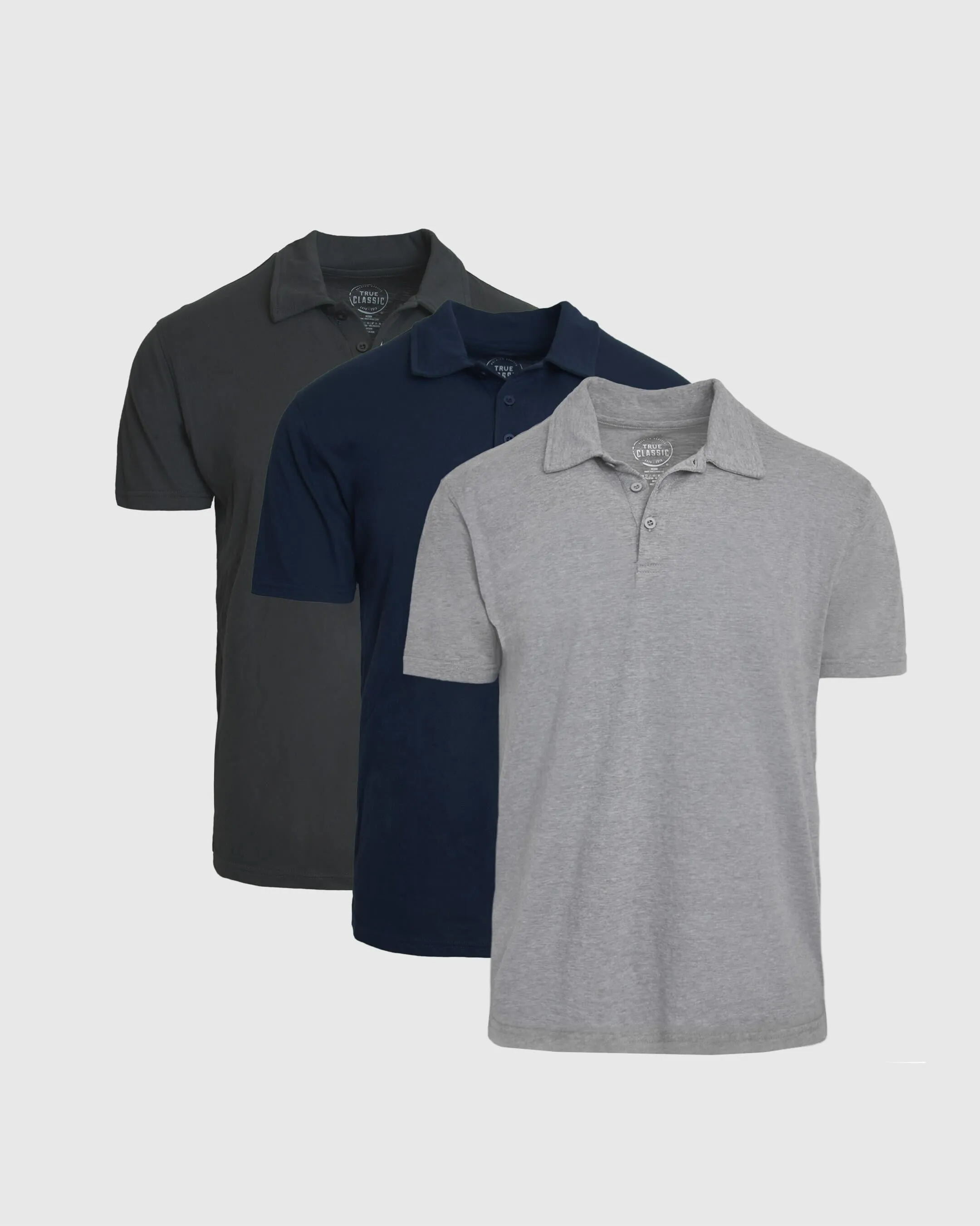 Navy Gray Polo 3-Pack sold by True Classic