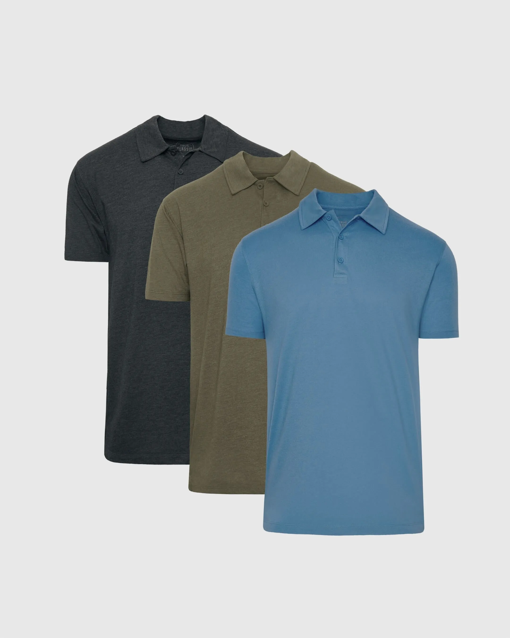 Heather Polo 3-Pack sold by True Classic